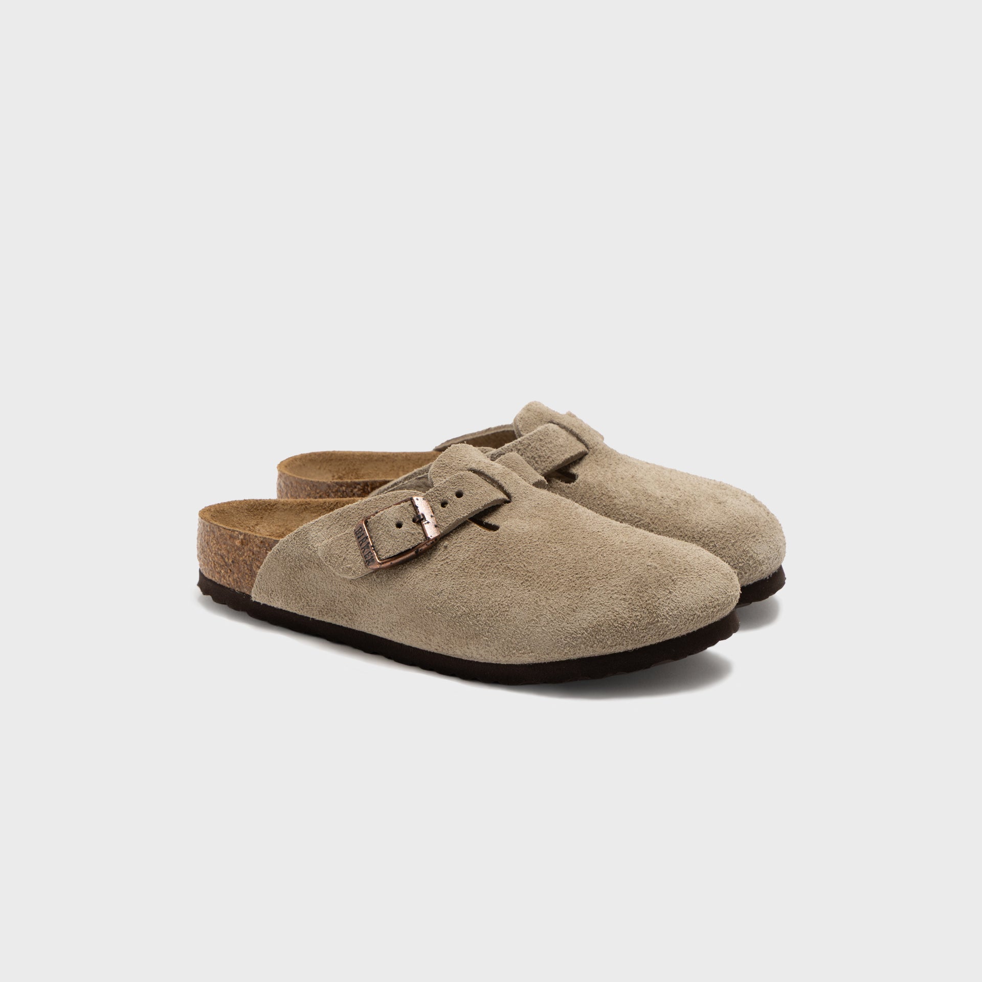 Birkenstock Kids Boston Suede - Taupe