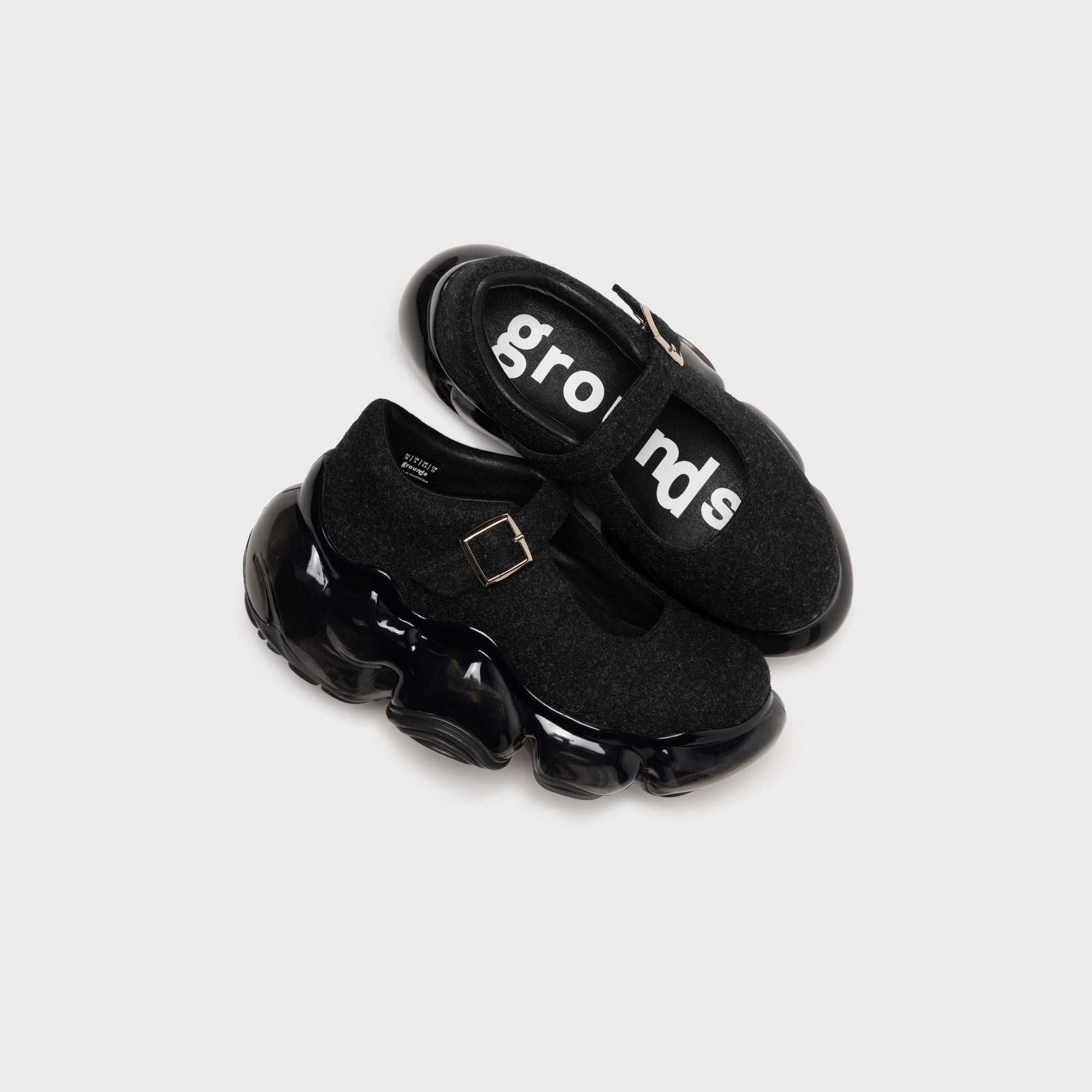 Grounds Moopie Felt Pebble - Black Felt / Black – Kith Japan