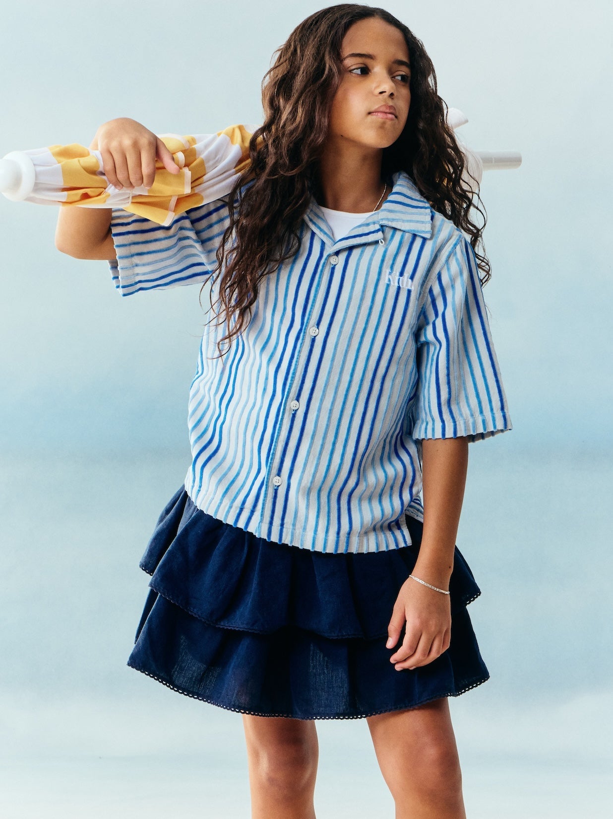 KITH ベージュ タオル生地セットアップ Kith Kids Summer 2024 Lookbook – Kith Japan