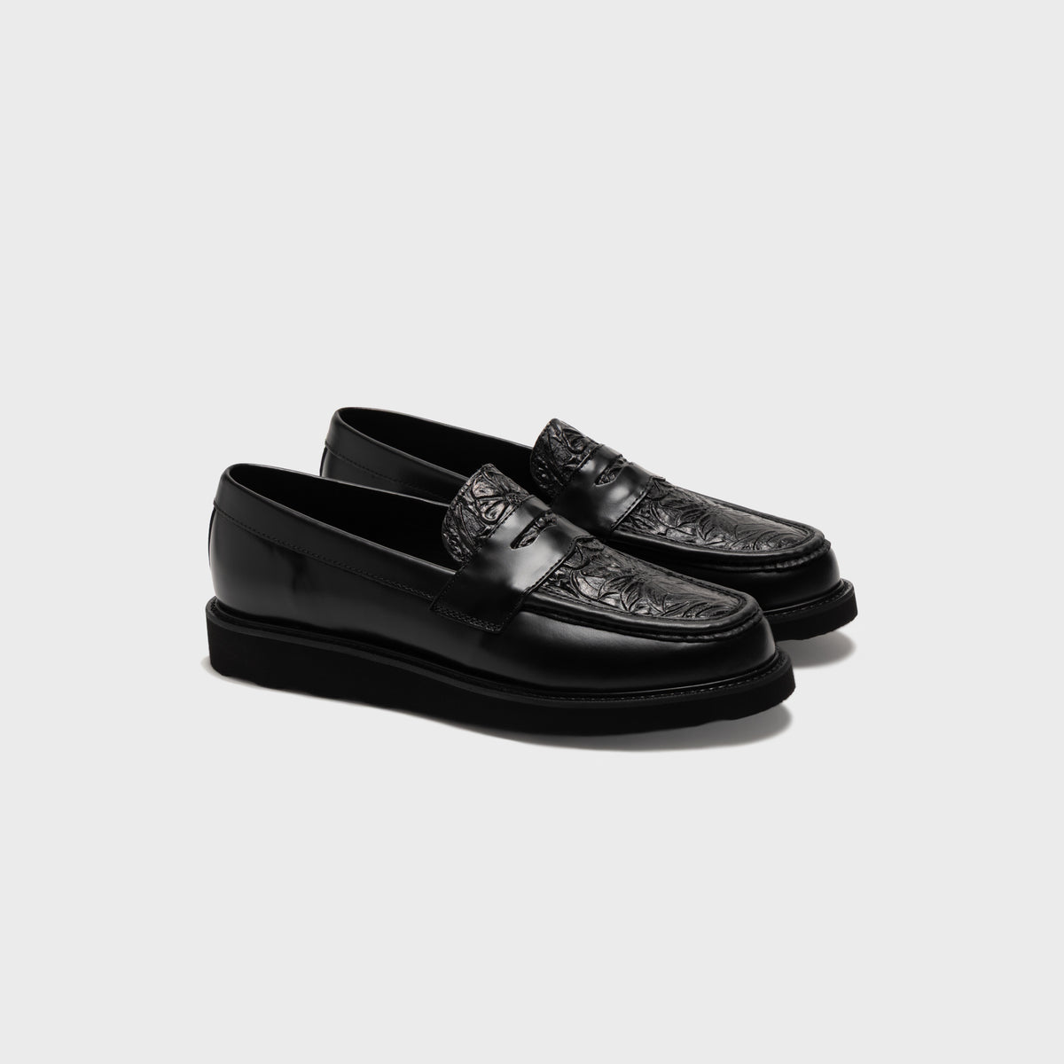 CAMINANDO Embossed Loafer - Black