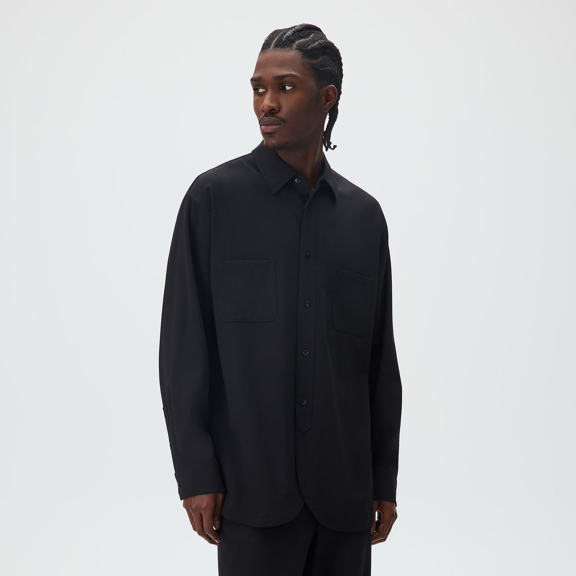 Giorgio Armani & Kith &Kin Milano Crepe Entrepreneur Shirt - Black