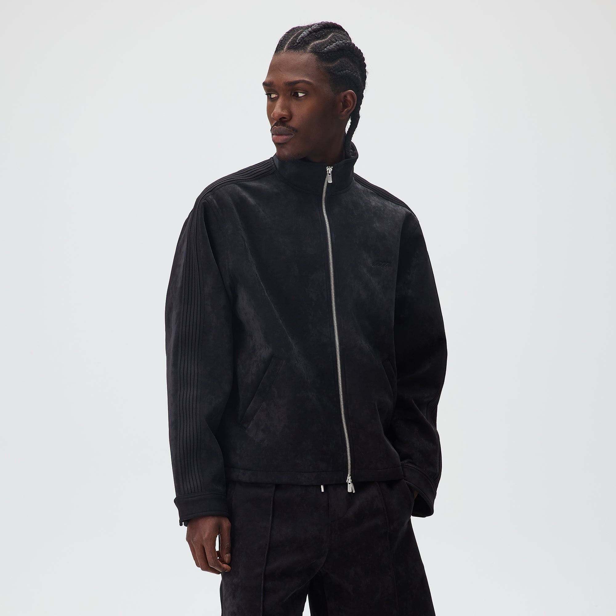 Kith Sueded Scuba Connor Track Jacket - Black – Kith Japan