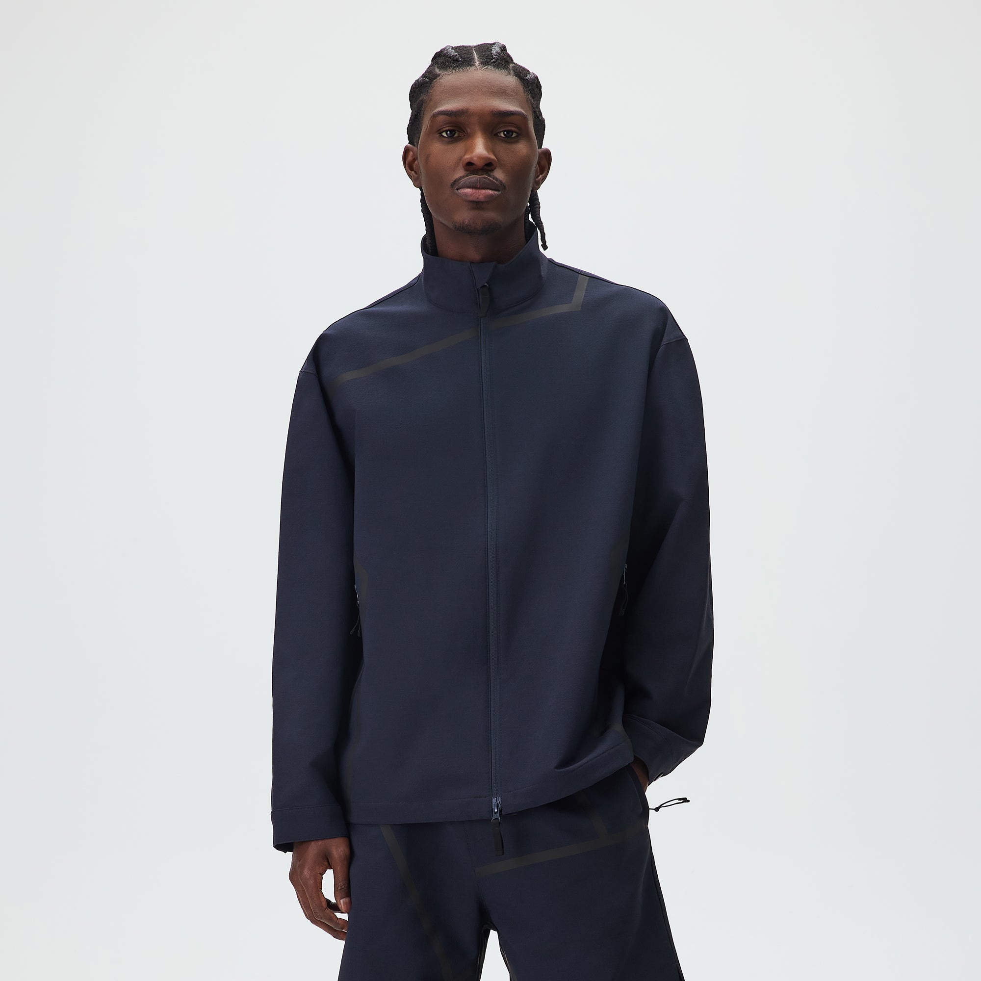 KITH ネイビー ジップアップ ジャケット ブルゾン M Kith Knit Moto Full Zip Jacket - Current – Kith UK
