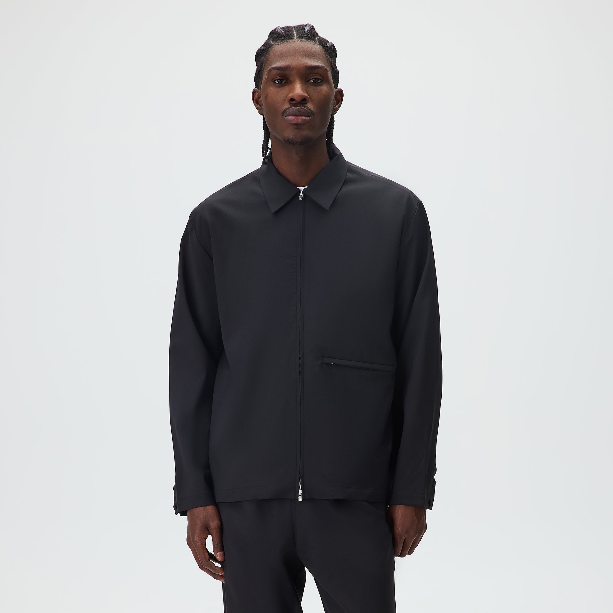 &Kin for Kith Origins Long Sleeve Davenport Tropical Wool Shirt