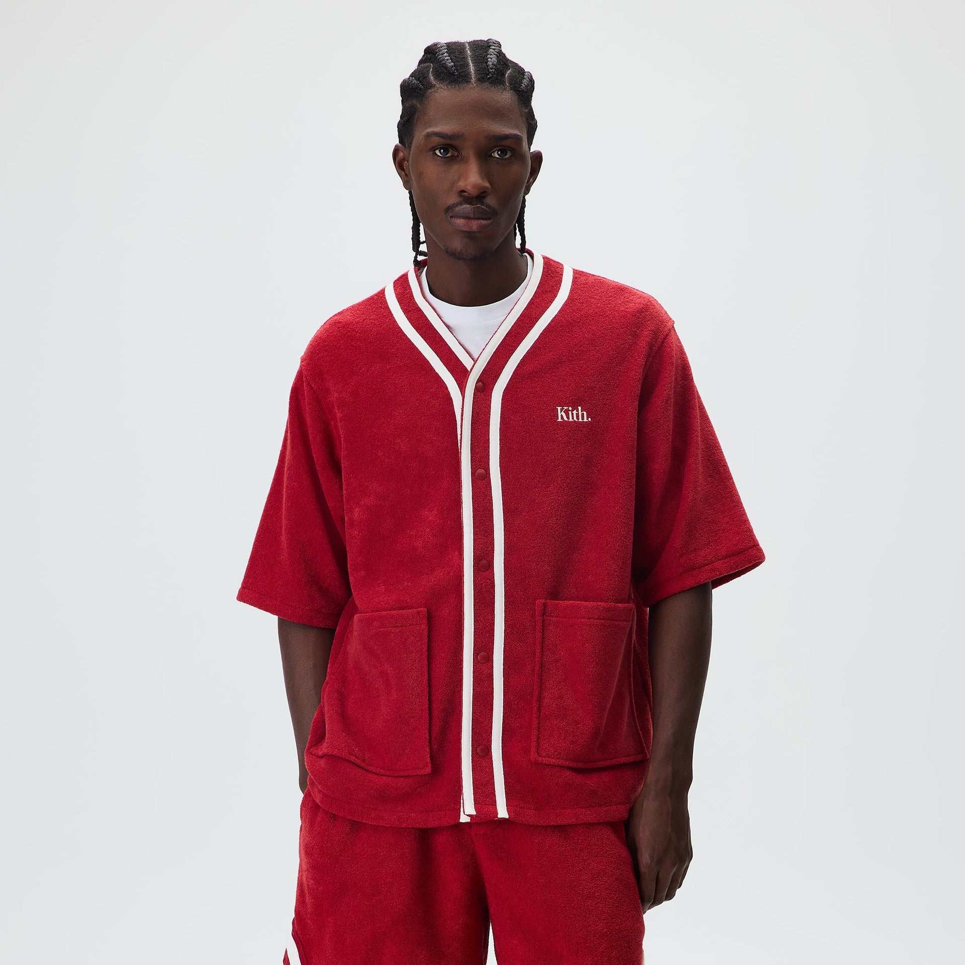 Kith Towel Boucle Billy Baseball Shirt - Allure