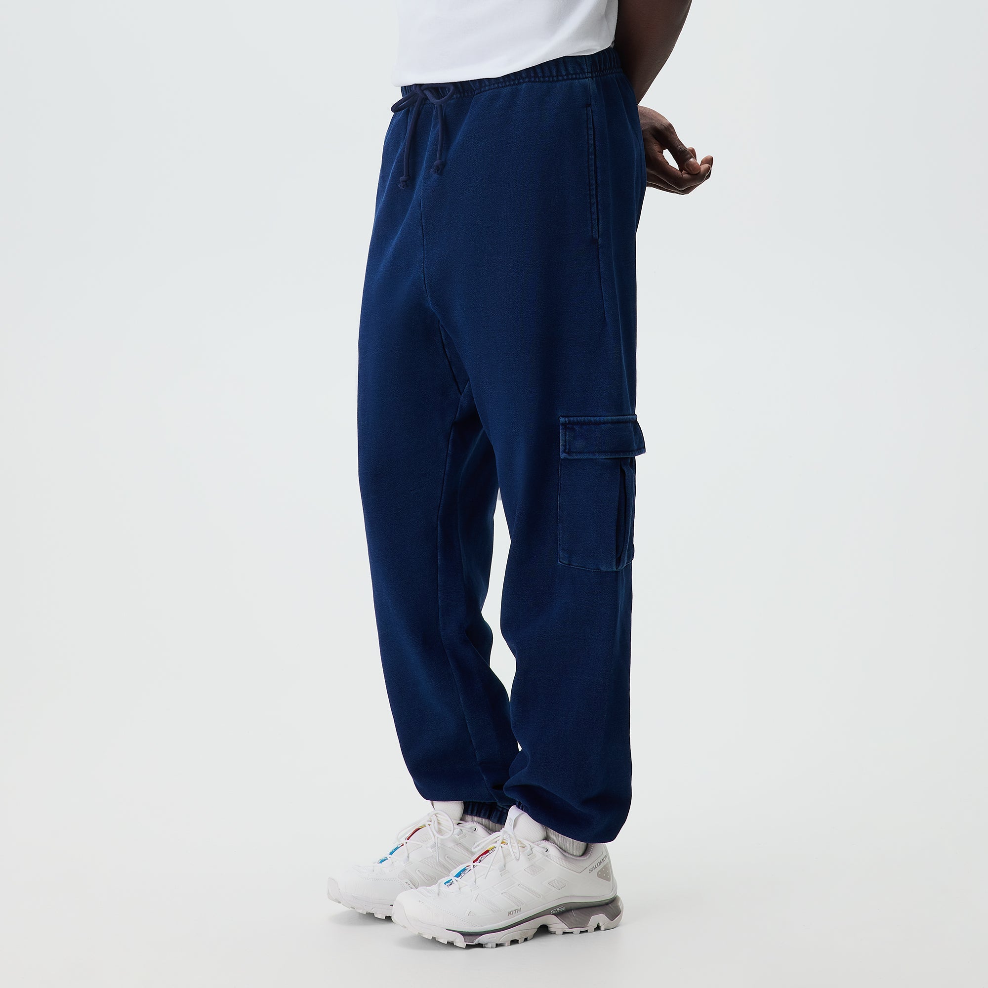 Kith Indigo Loopback Cargo Nelson Sweatpant - Dark Indigo – Kith Japan