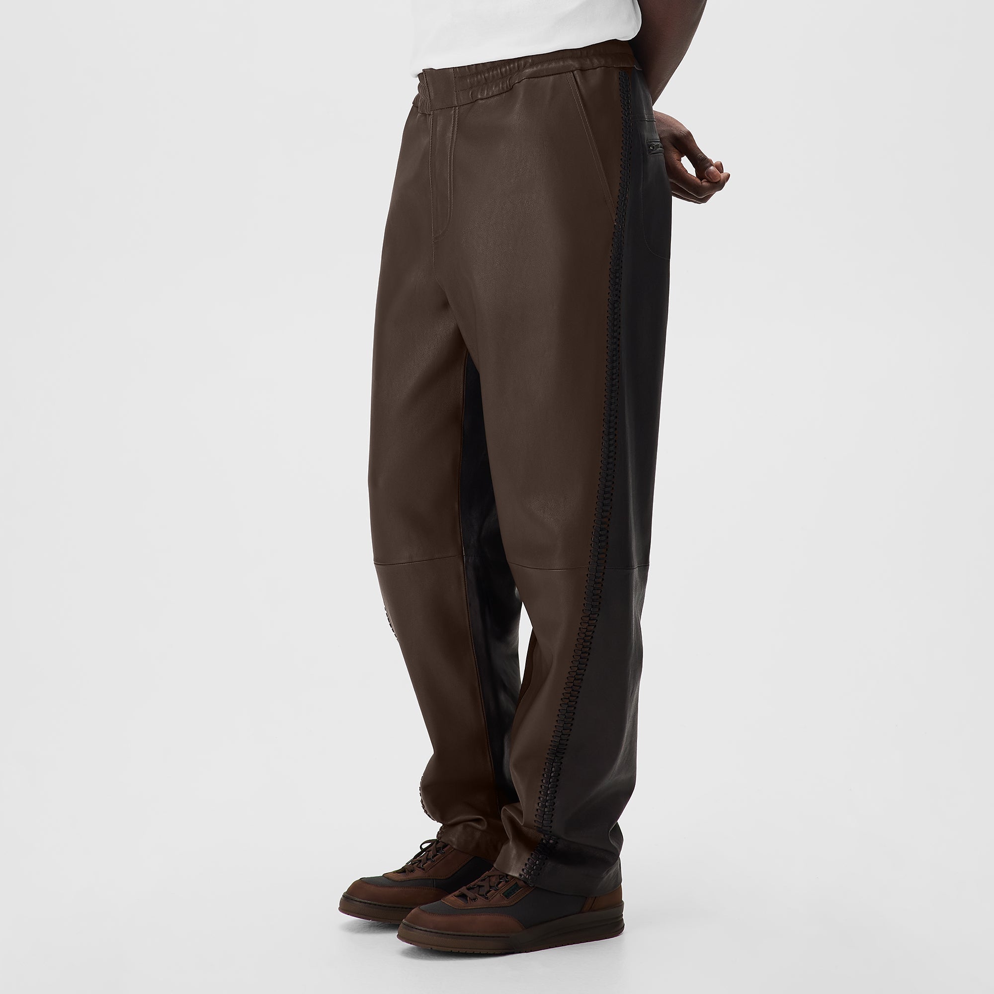 新品KAPITALチノアミッシュパンツ0 &Kin Irving Combo Leather Moto Pant - Hickory – Kith Japan