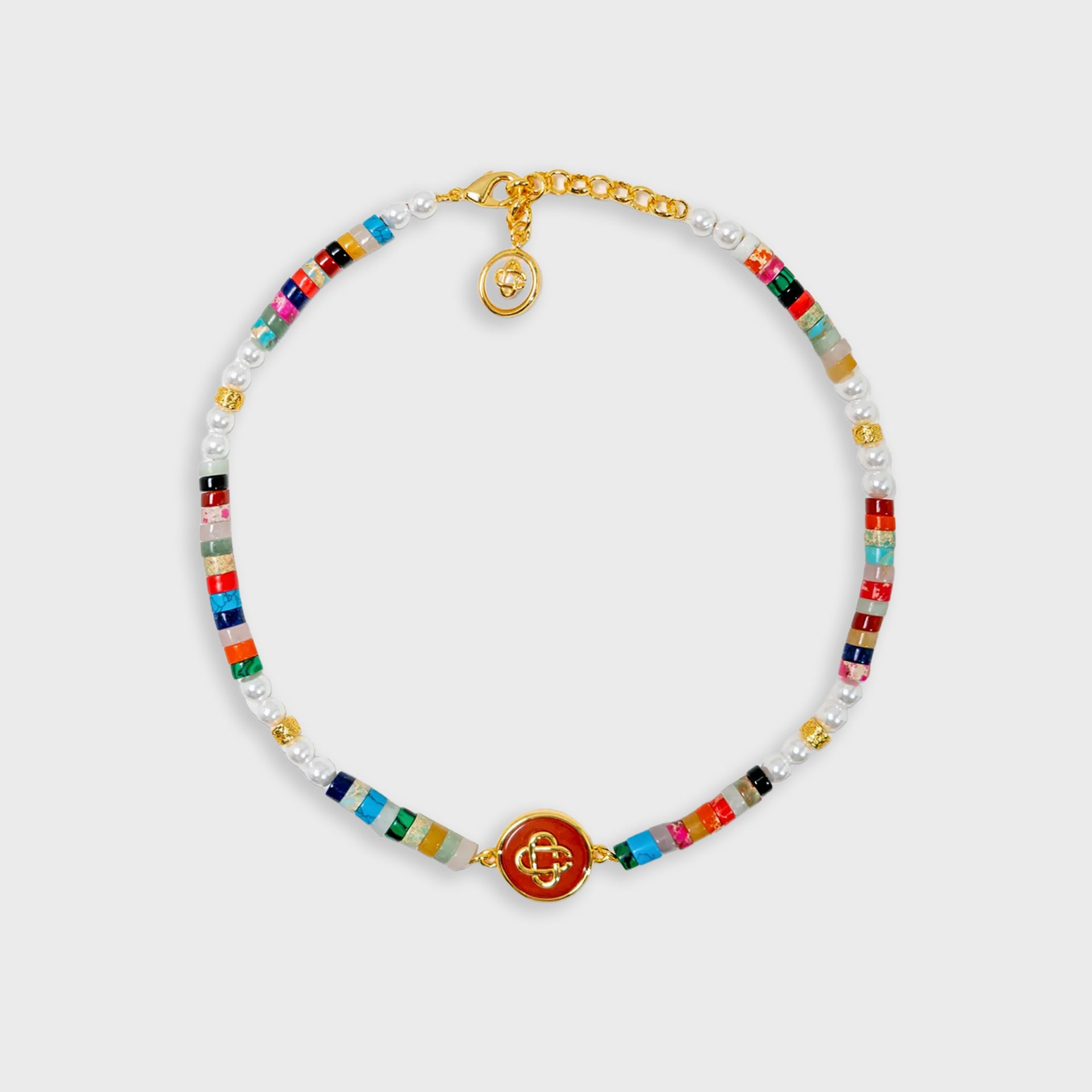 Casablanca Multi Bead Necklace - Multi Color