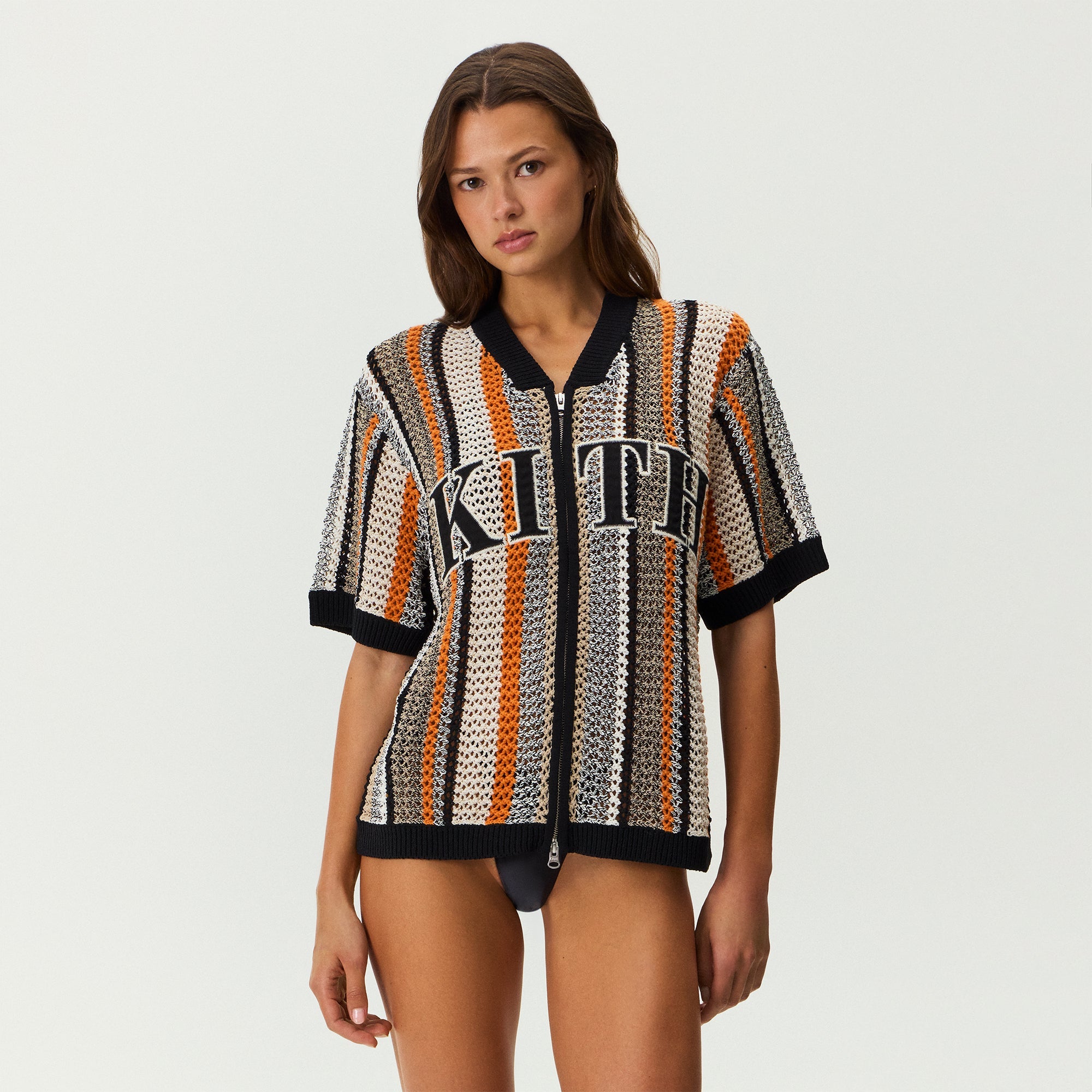 Kith Women Spencer III Crochet Zip Up Jersey - Ink – Kith Japan