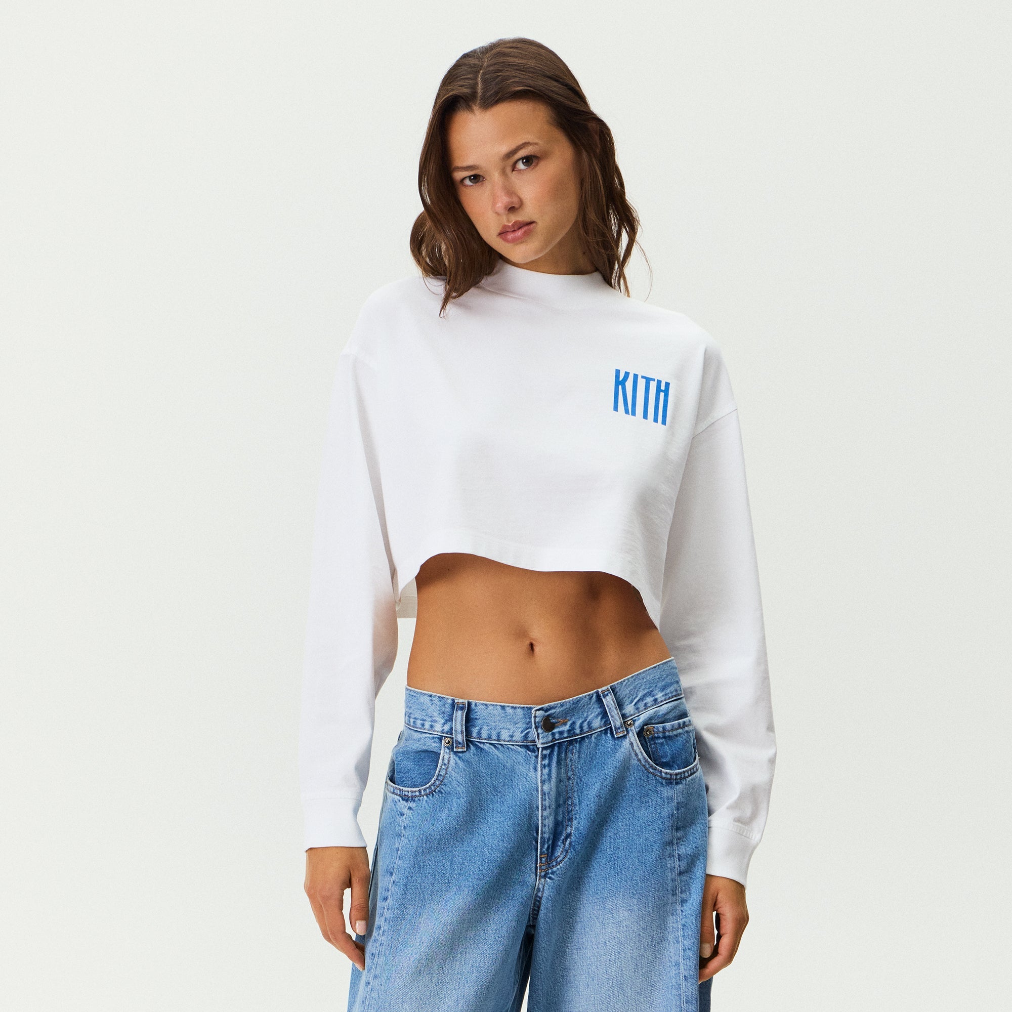 Kith Women Jasper Summer Peach Long Sleeve - White – Kith Japan