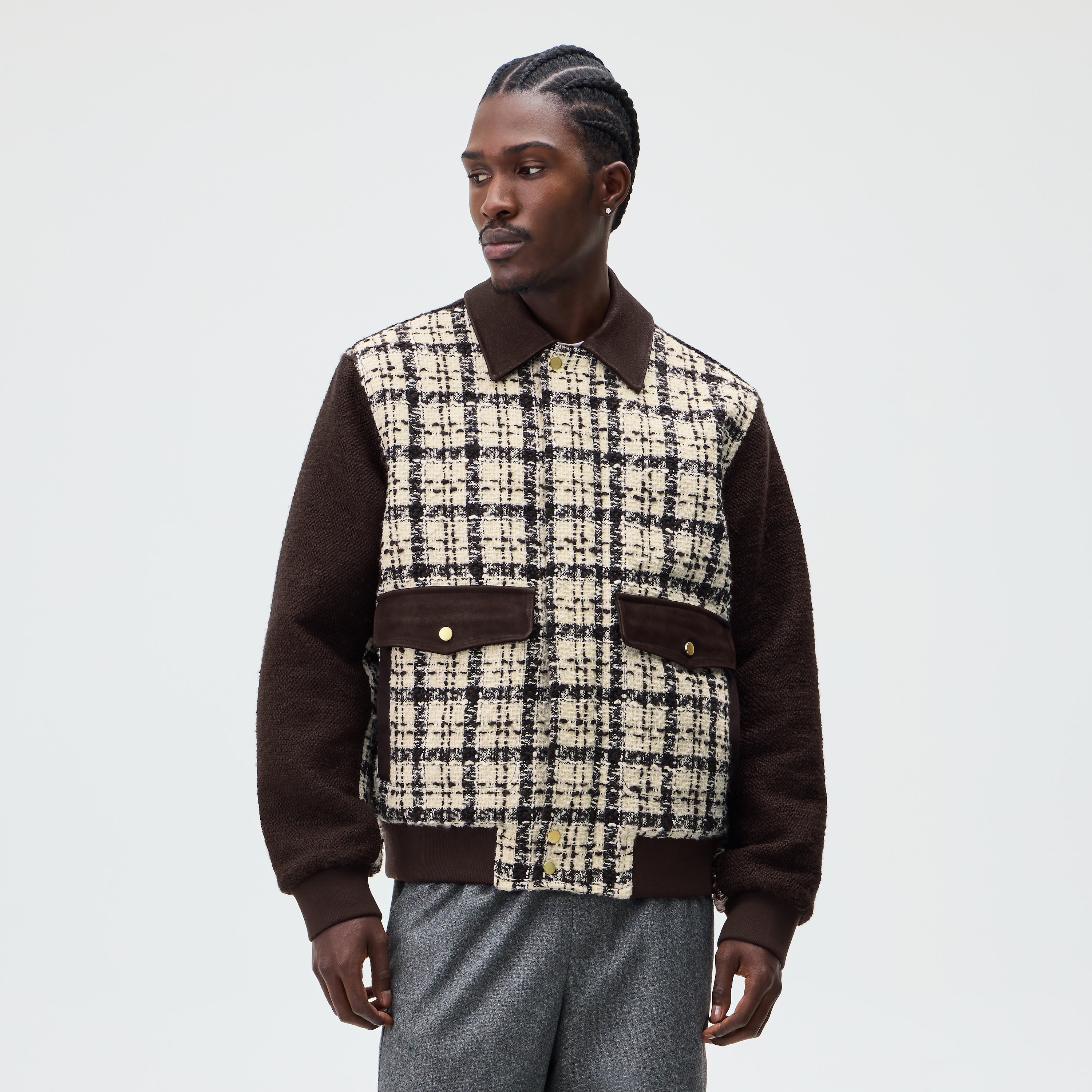 Kith コート　アウター　Kith&kin NYC &Kin Mixed Tweed Hawthorne Flight Jacket - Sandrift – Kith Japan