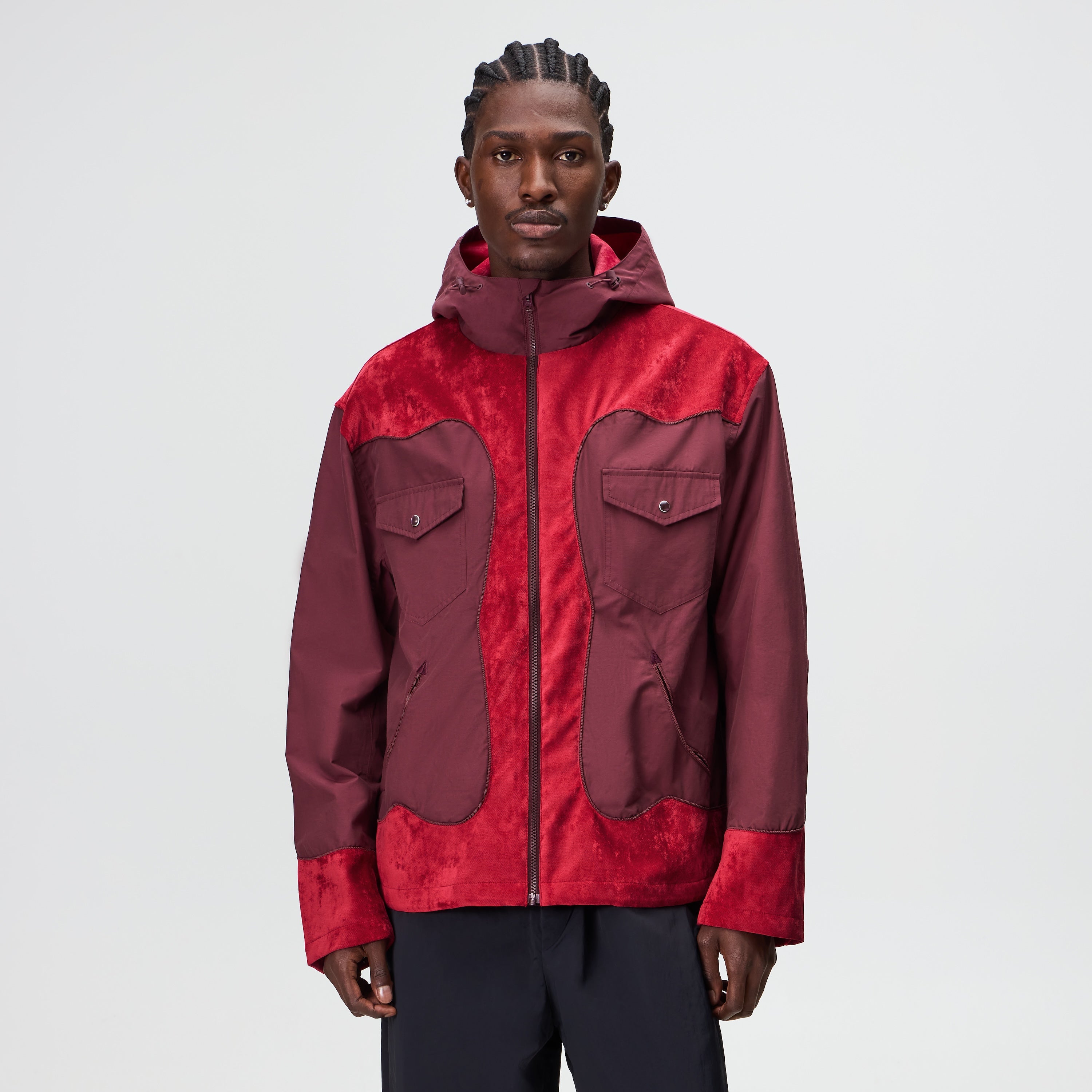 Kith Nylon Faille Austin Jacket - Magma – Kith Japan