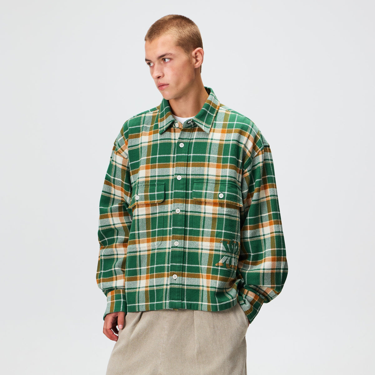 Kith Plaid Henson Buttondown Shirt - Alpine