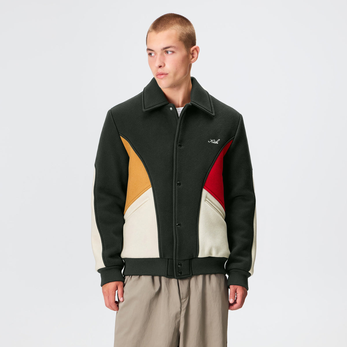 Kith Melton Wool Varsity Jacket - Stadium
