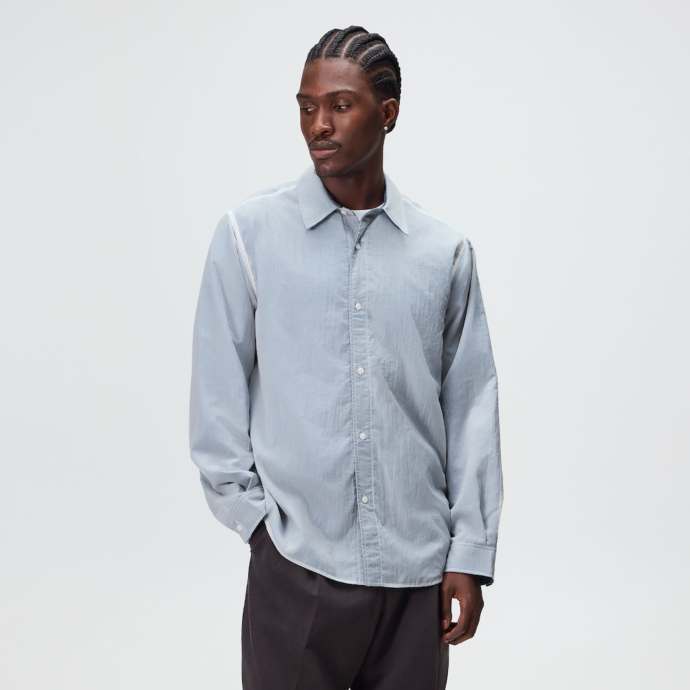 Kith Layered Stripe Georgie Shirt - White - PH