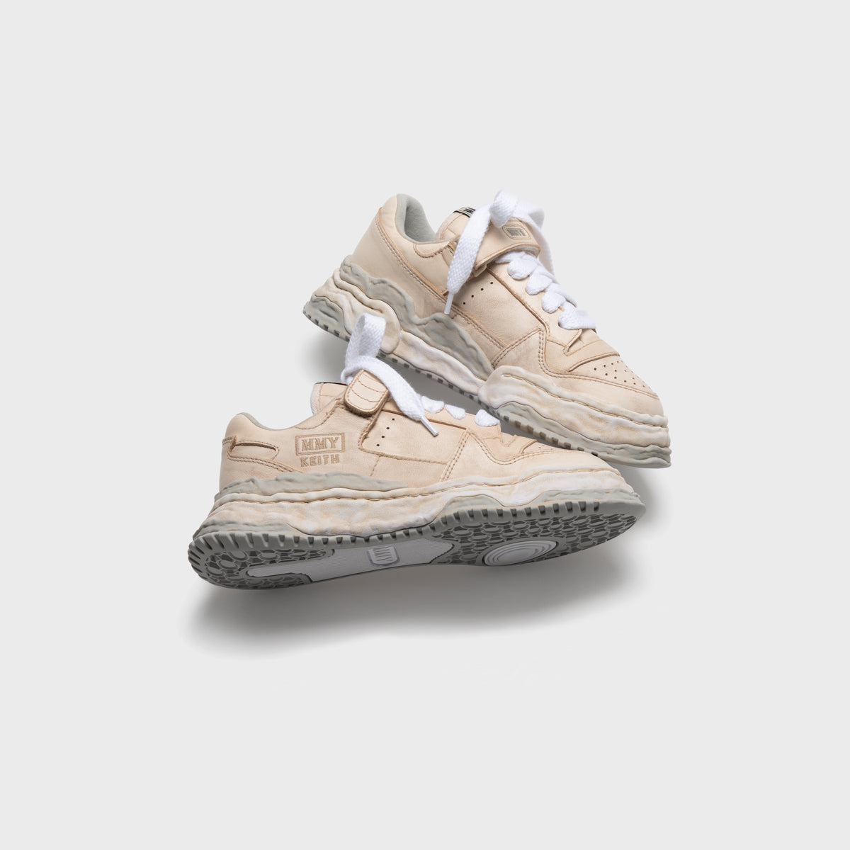 Mihara Yasuhiro Keith Overdyed Leather  - White