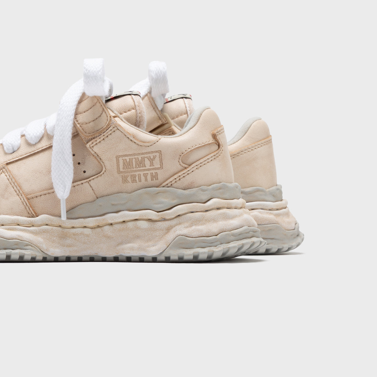 Mihara Yasuhiro Keith Overdyed Leather  - White