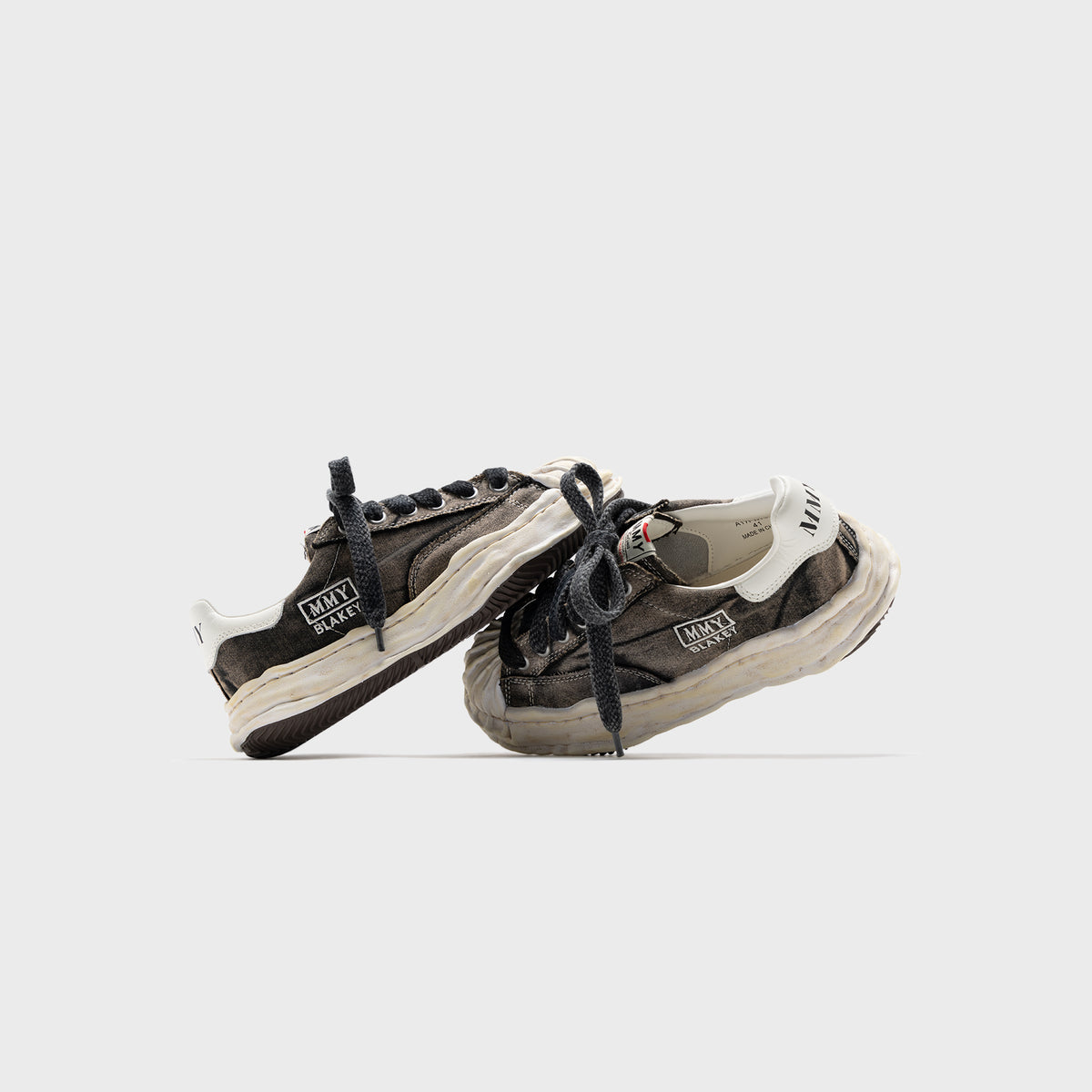 Mihara Yasuhiro Blakey Bleached Canvas - Black
