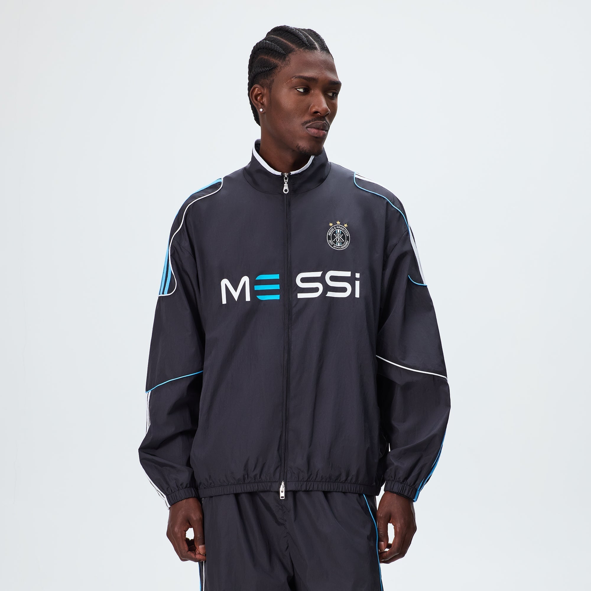 Kith & Messi for adidas Football Nylon Track Jacket - Black - PH