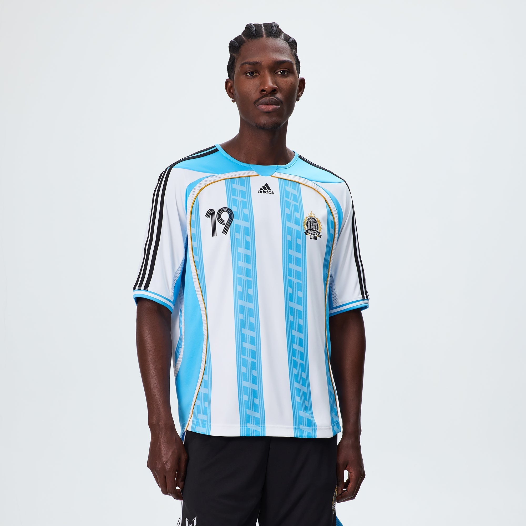 kith adidas football jersey ユニフォーム ドイツ Kith & Messi for adidas Football Jersey - Blue / White - PH – Kith