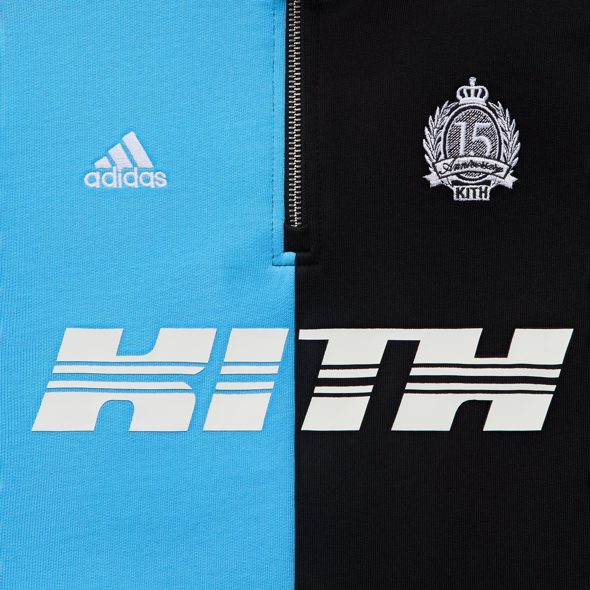 田中 Kith & Messi for adidas Football Fleece Quarter Zip - Night Navy