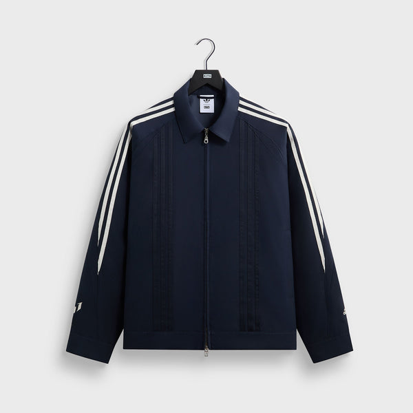 【ゆあ】digne完売品★sporty blouson navy Kith & Messi for adidas Football Wool Track Jacket - Night Navy
