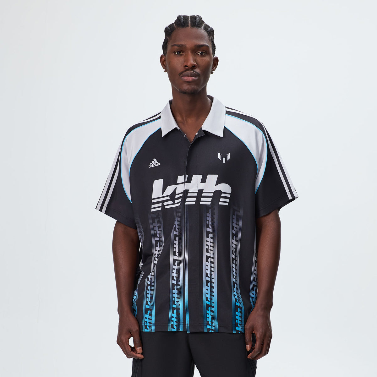 Kith & Messi for adidas Football Printed Jersey Shirt - Black 