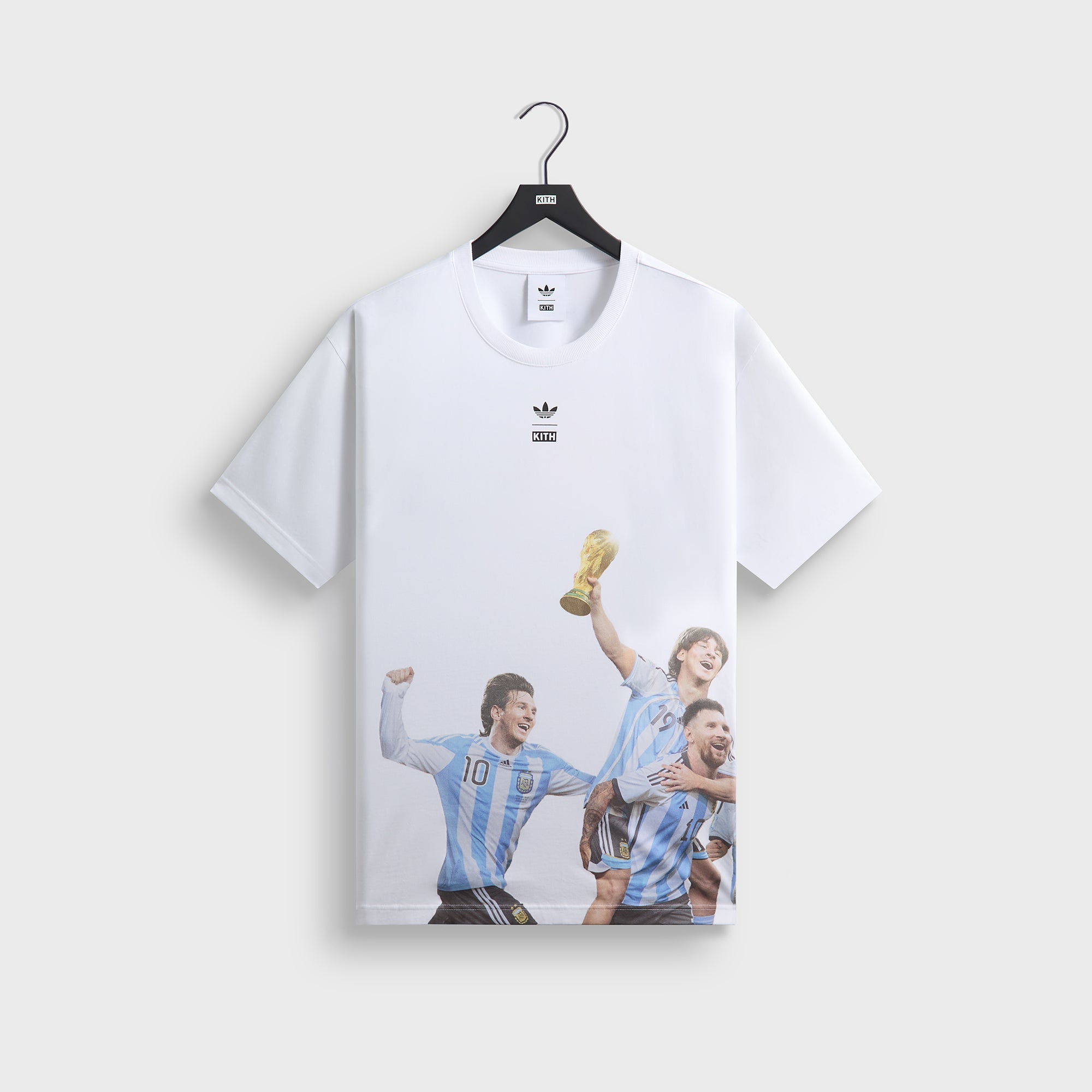 KITH adidas コラボ　シャツ Kith & Messi for adidas Football World Cup Graphic Tee - White