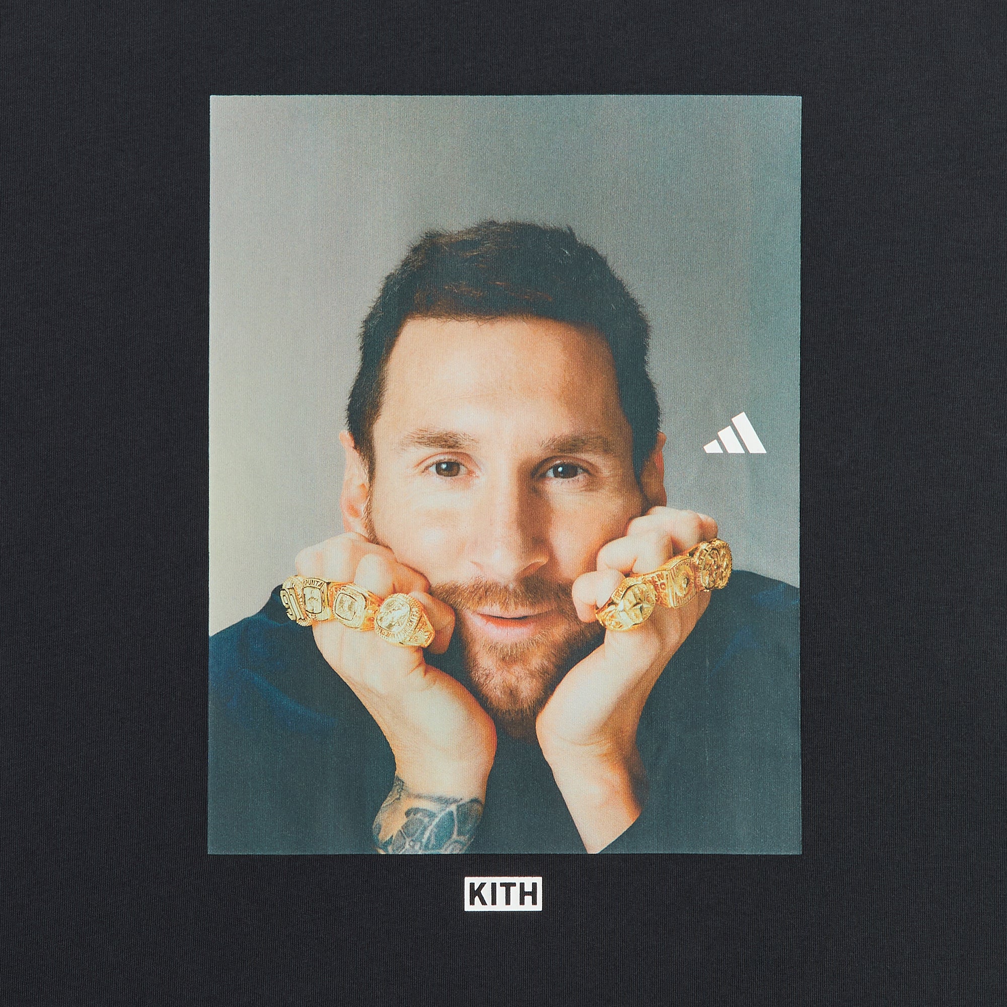 Kith & Messi for adidas Football Graphic Tee - Black – Kith Japan
