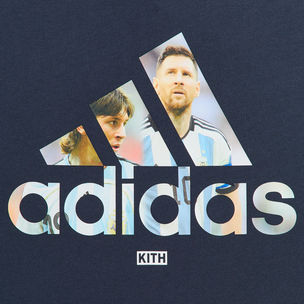 Kith & Messi for adidas Football Graphic Tee - Night Navy – Kith Japan