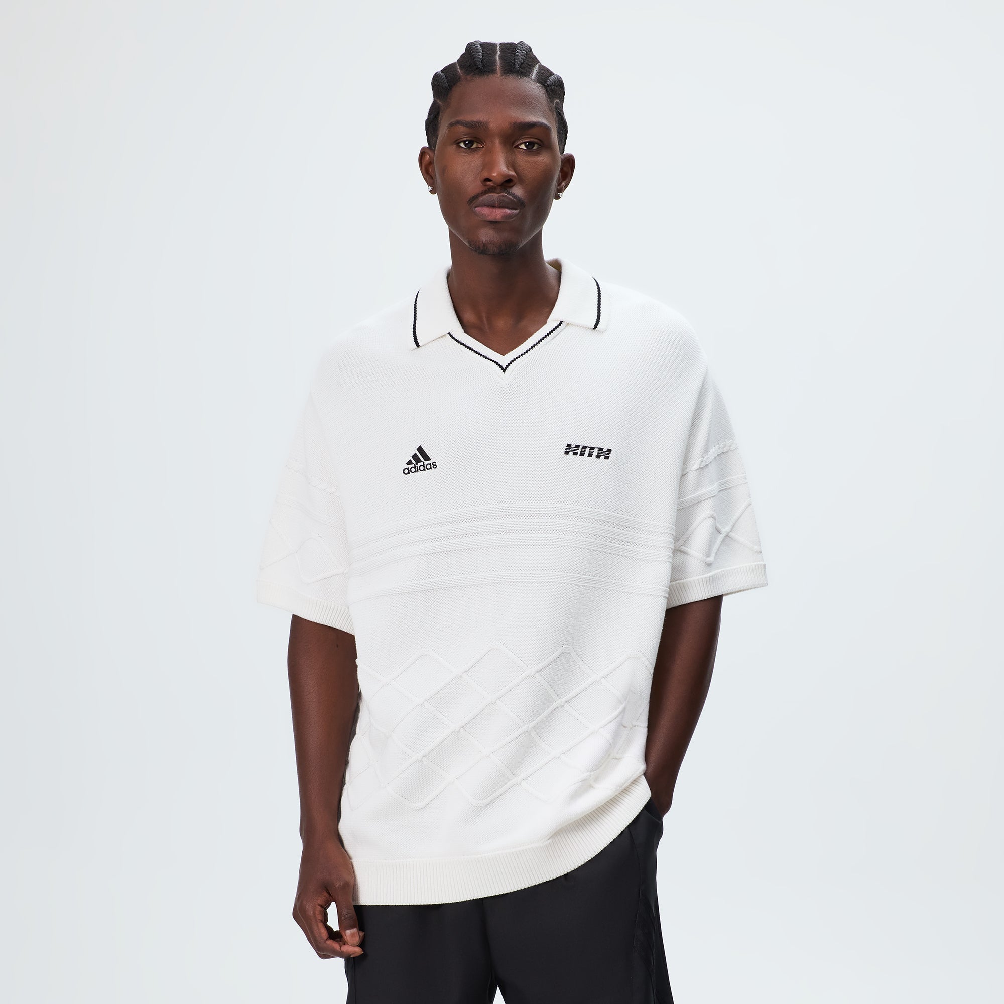Kith & Messi for adidas Football Knit Polo - White - PH – Kith Japan