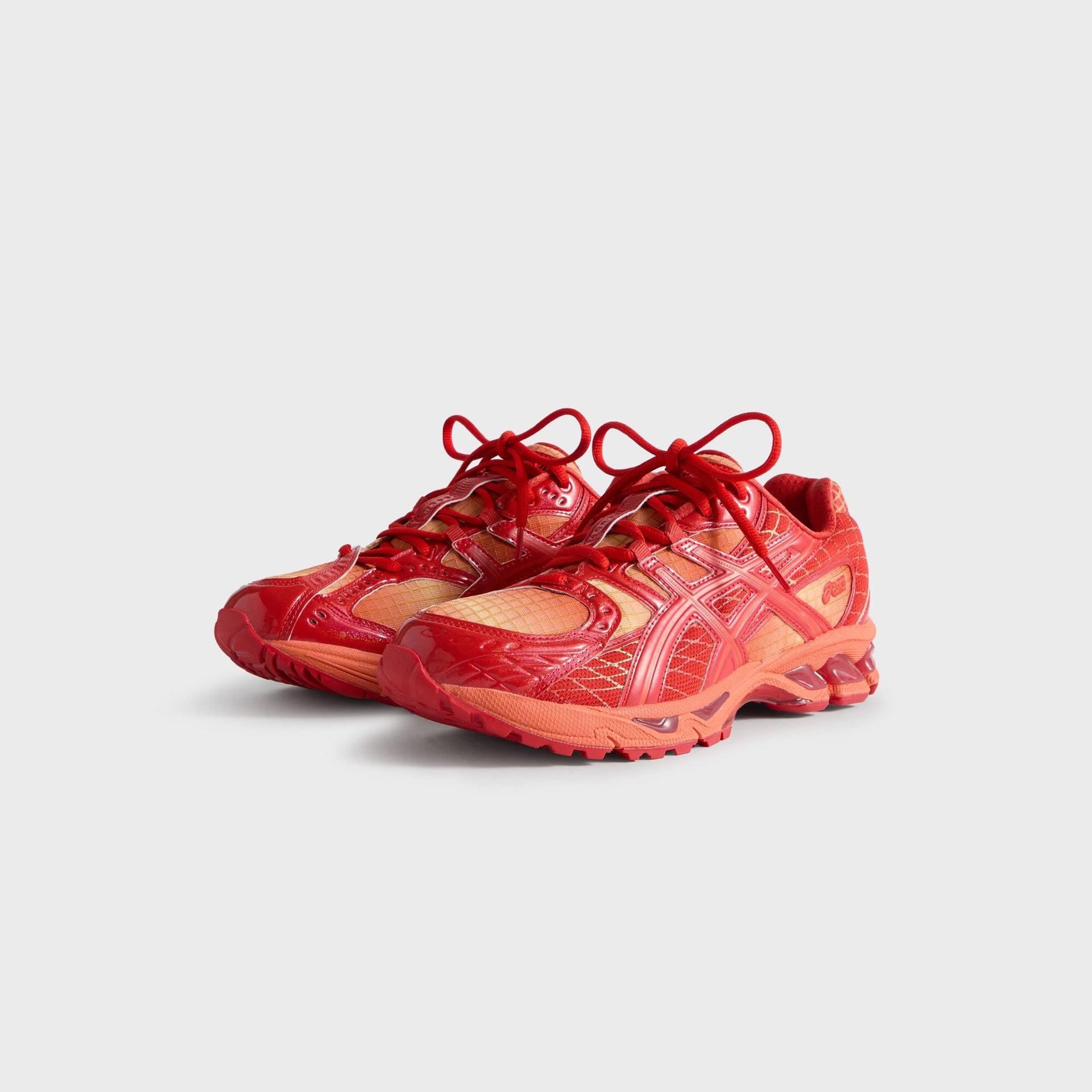 Marvel vs. Capcom | Kith for ASICS Gel-Nimbus 10.1 Iron Man vs. Mega Man Double Box - Italian Straw / Molten Lava / Mazarine Blue