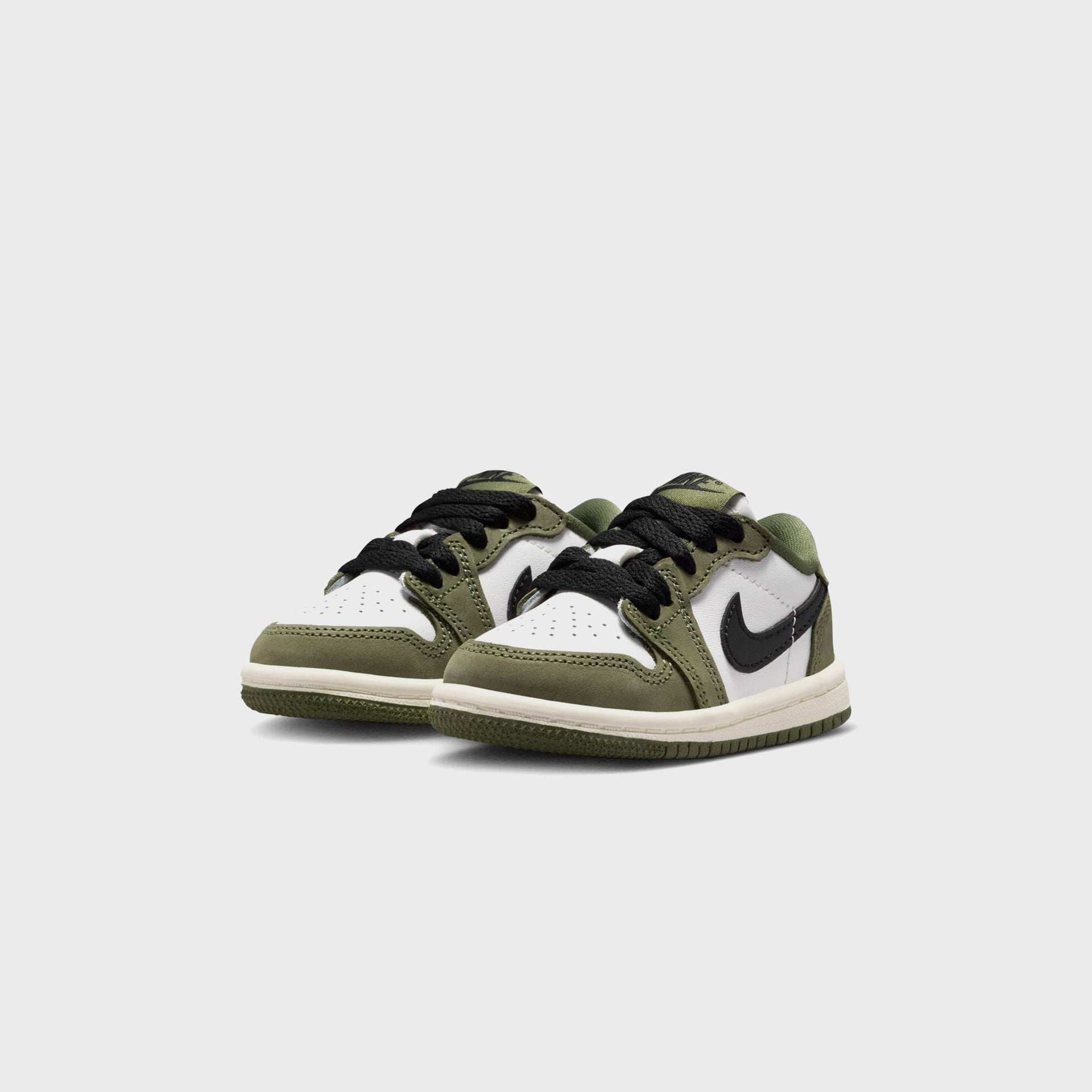 Nike TD Air Jordan 1 Retro Low - Medium Olive / Summit White / Sail / Black