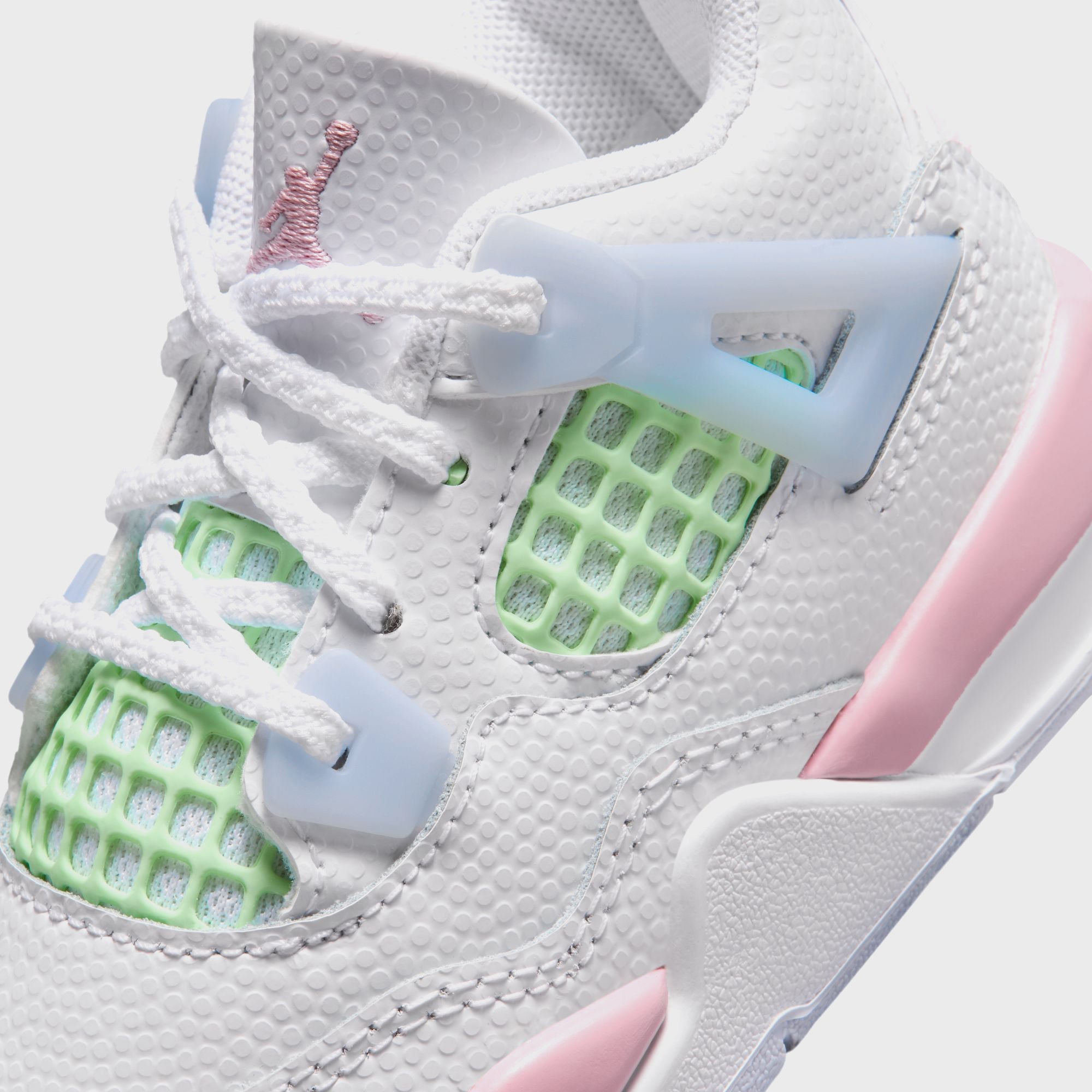 Nike TD Air Jordan 4 Retro - White / Half Blue / Vapor Green