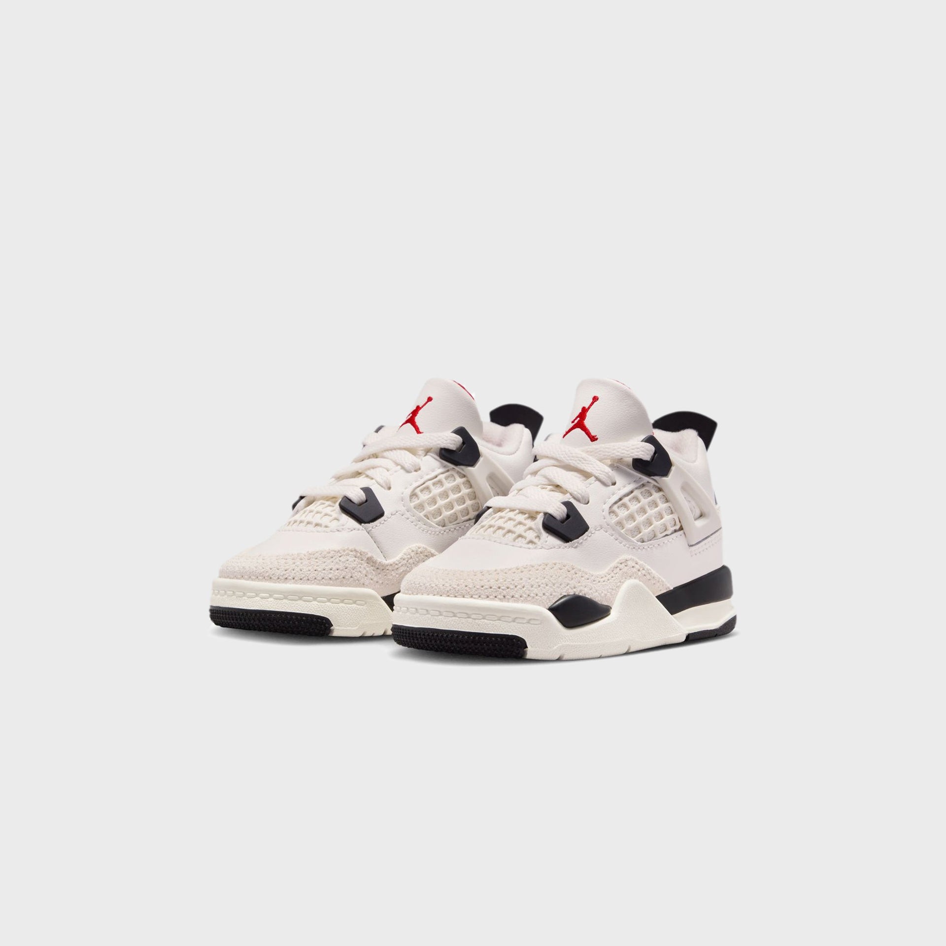 Nike TD Air Jordan 4 Retro OG - Sail / Black / University Red
