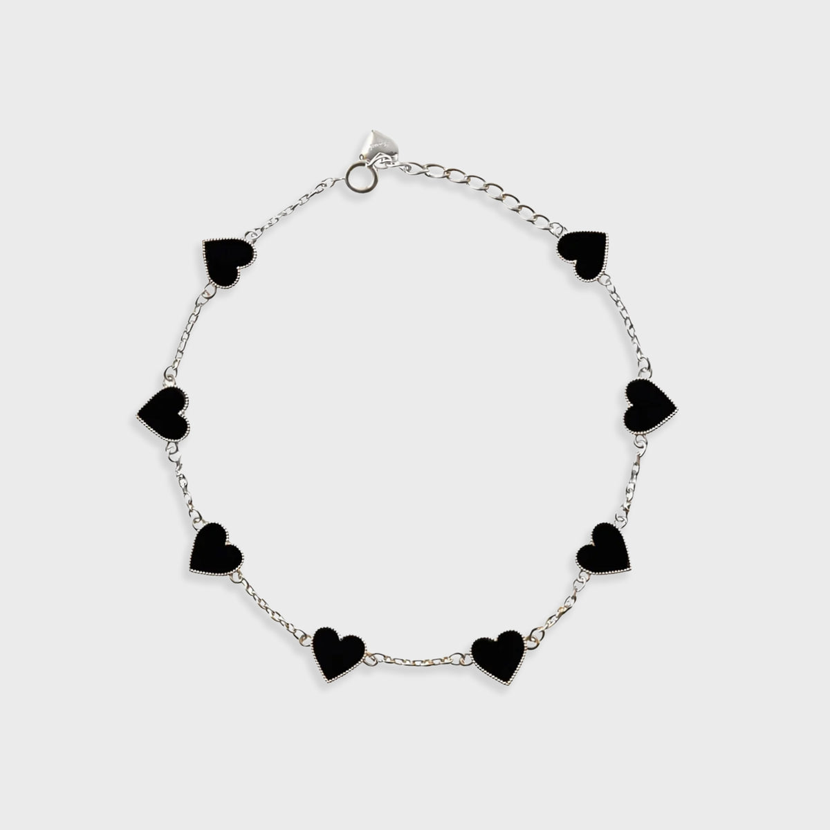 BASICKS Chain Heart Necklace - Black