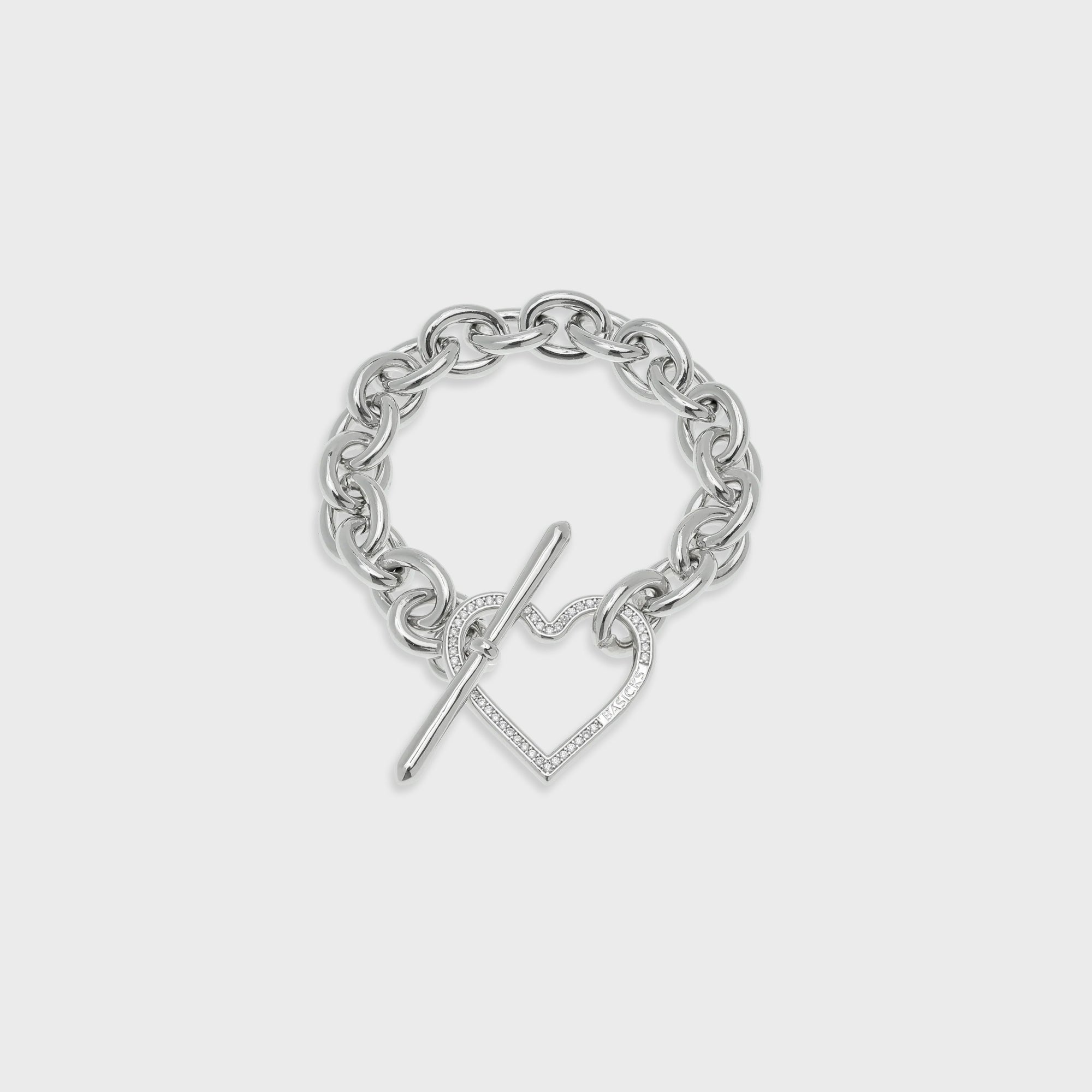 BASICKS Heart Link Flow Bracelet - Silver – Kith Japan