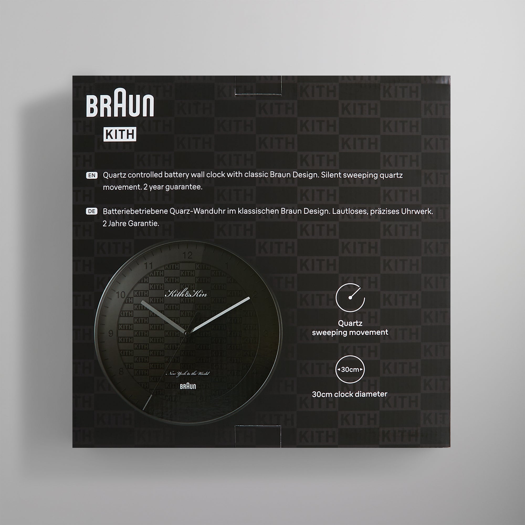 Kithmas for Braun Wall Clock - Black – Kith Japan