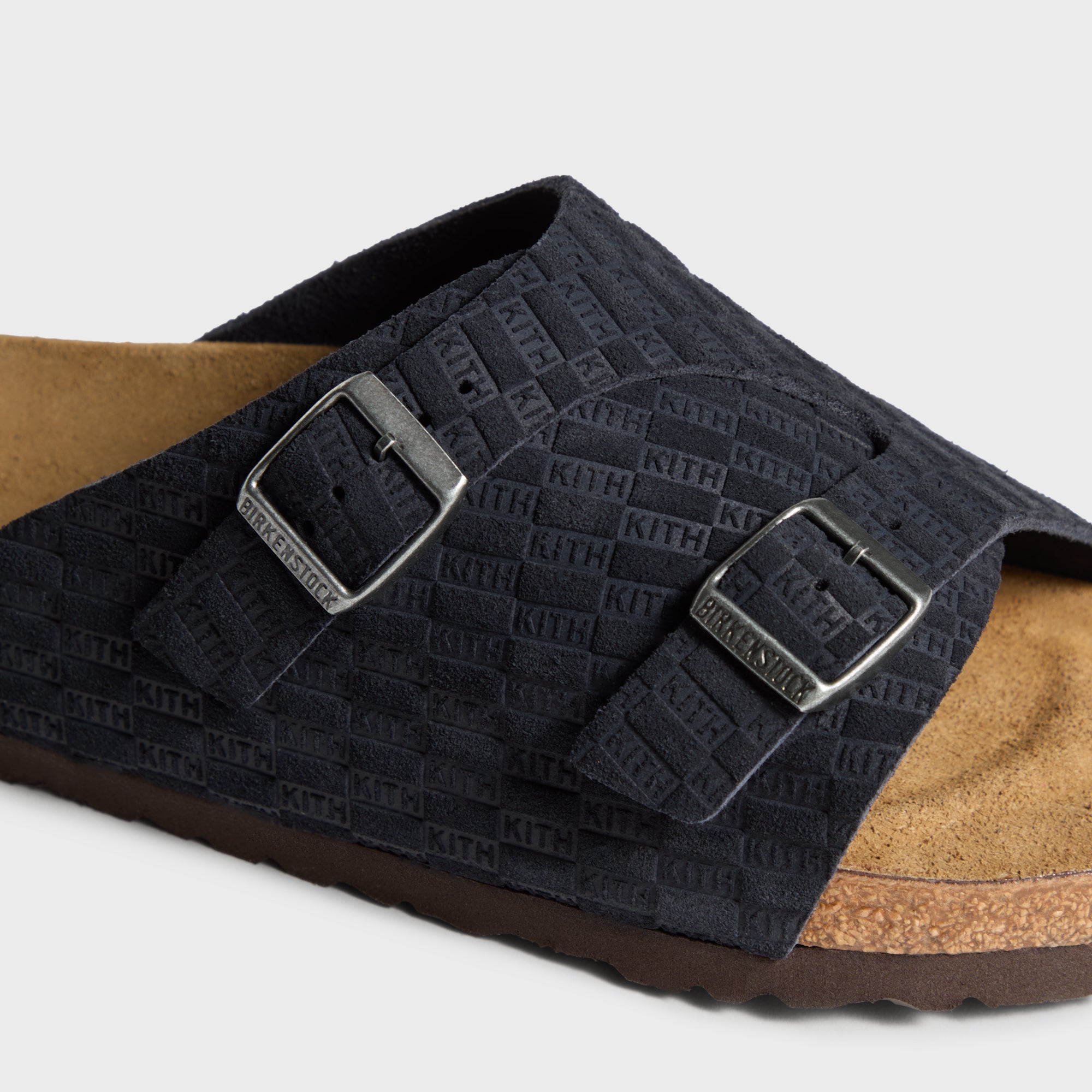 bushdebrunt SIDE KICK ブラック BK Kith for Birkenstock WMNS Zurich Deboss - Midnight – Kith Japan