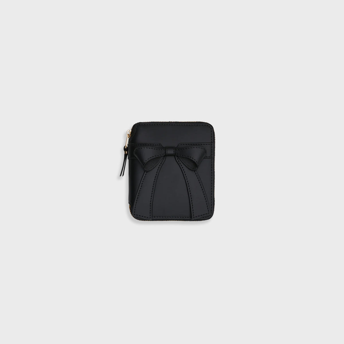 COMME DES GARCONS WALLET Big Bow Round Zip Wallet - Black