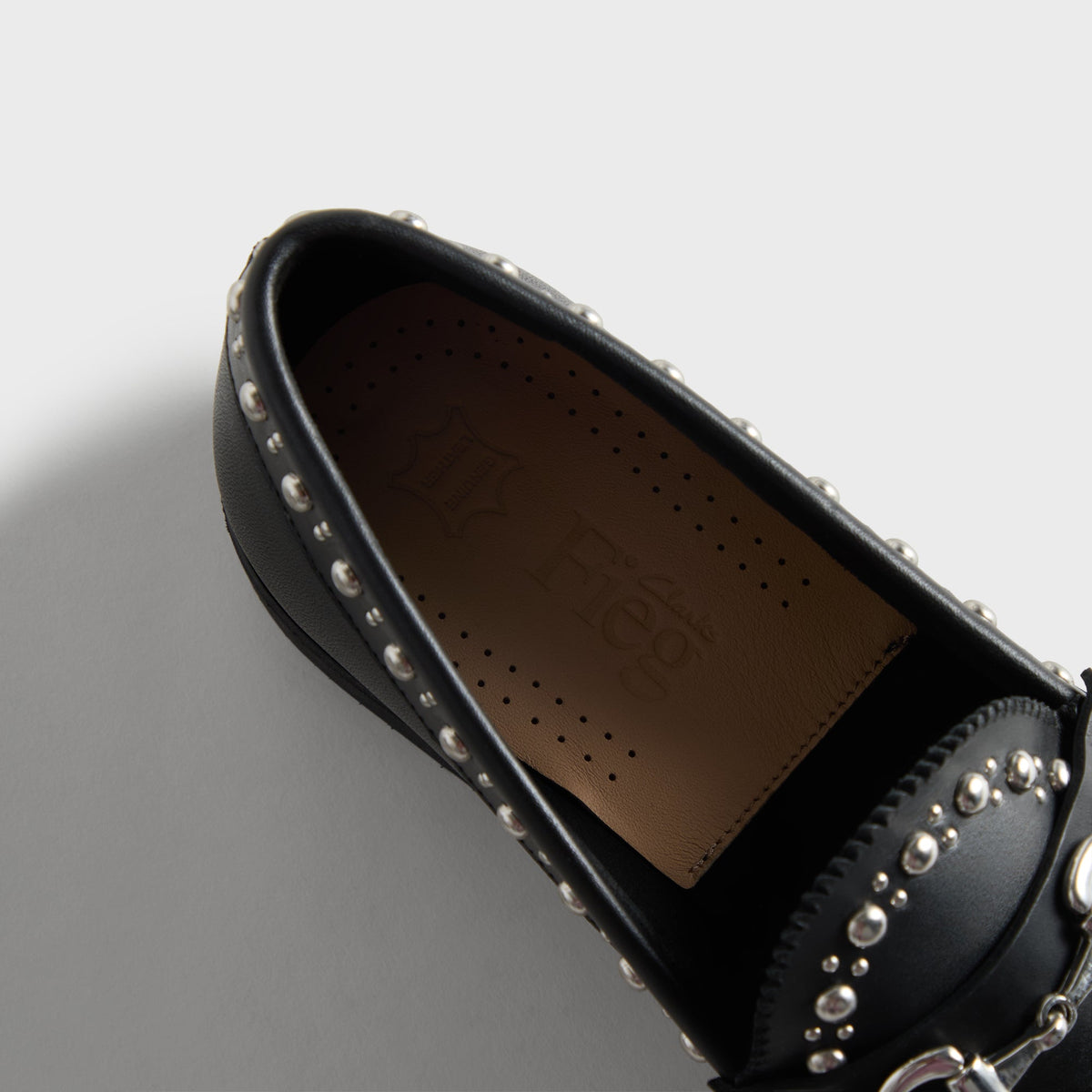 8th St by Ronnie Fieg for Clarks Originals Studded Bristol Loafer - Black