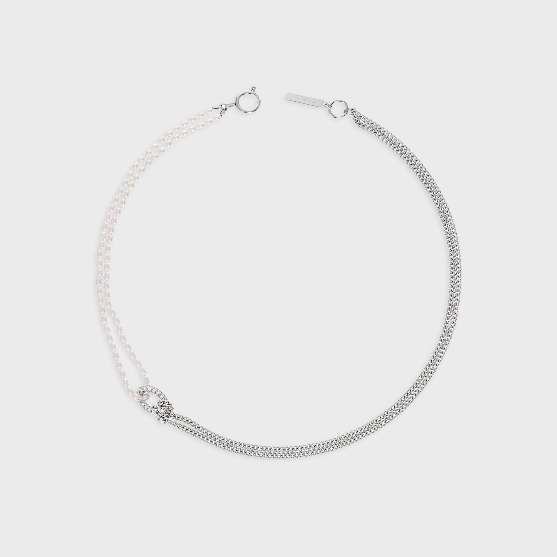 Justine Clenquet  Danielle Necklace - Palladium