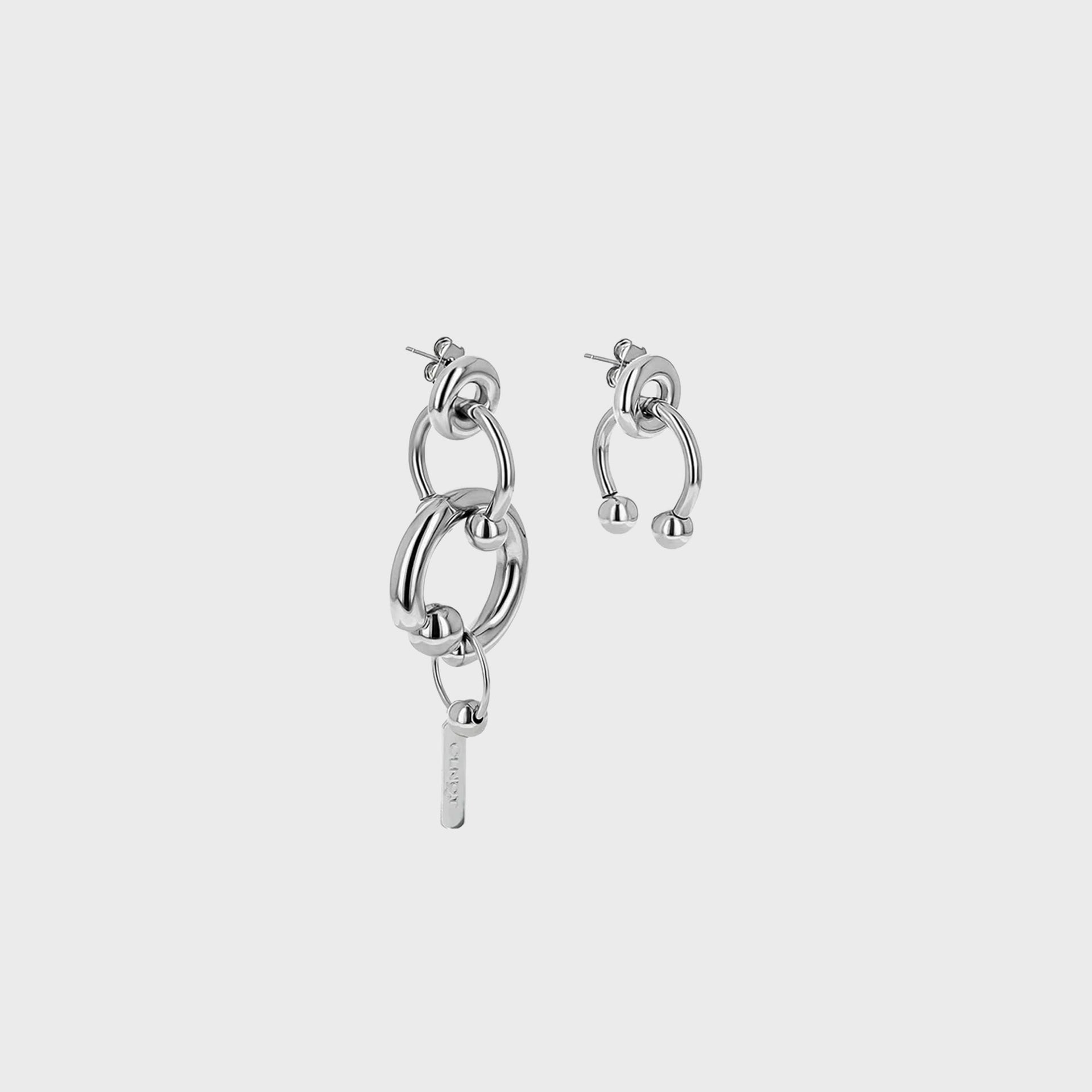 JUSTINE CLENQUET Dolly Earrings - Palladium