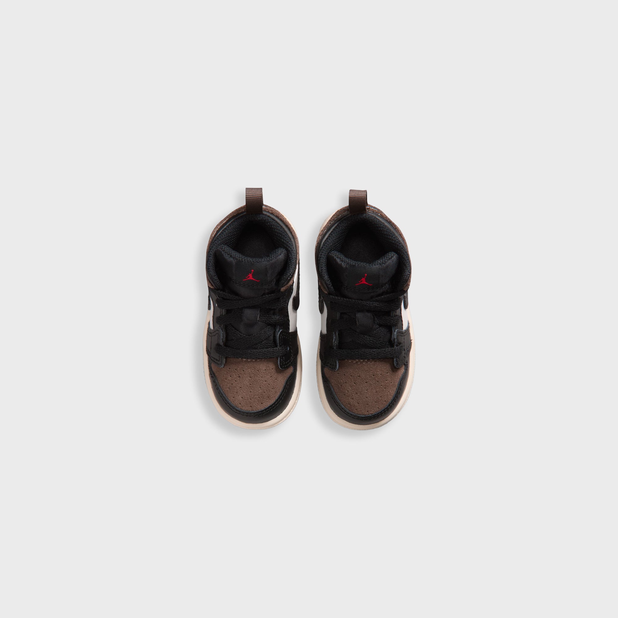 Jordan TD Jordan 1 Mid - Black / Palomino / University Red