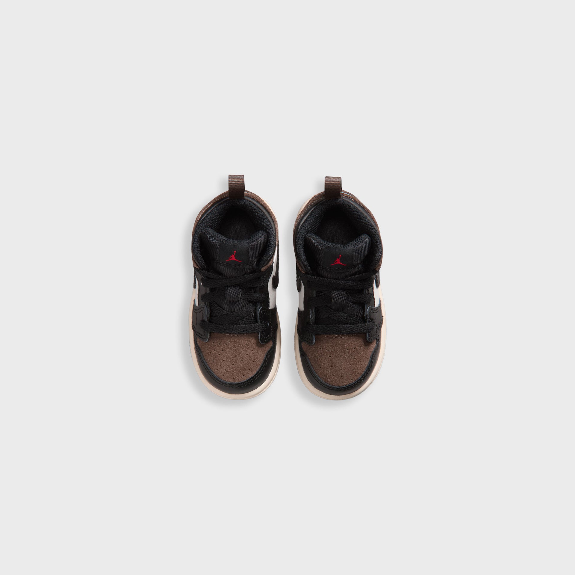 Jordan TD Jordan 1 Mid - Black / Palomino / University Red / Phantom
