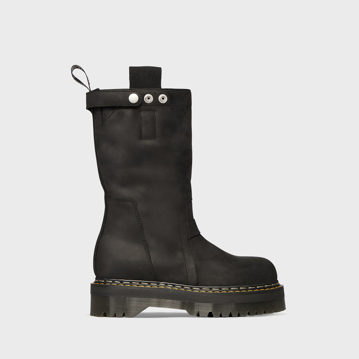 Rick Owens X Dr. Martens Quad Sole Pull On Boot - Black