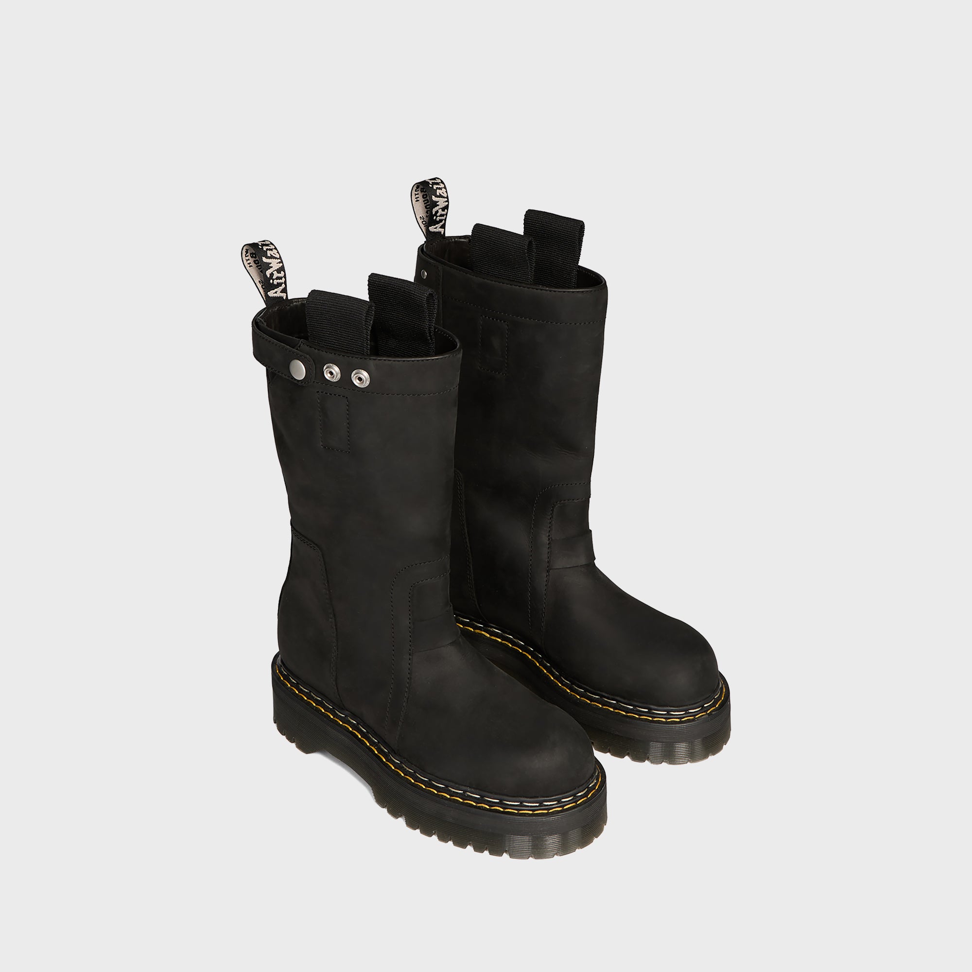 Rick Owens X Dr. Martens Quad Sole Pull On Boot - Black – Kith Japan