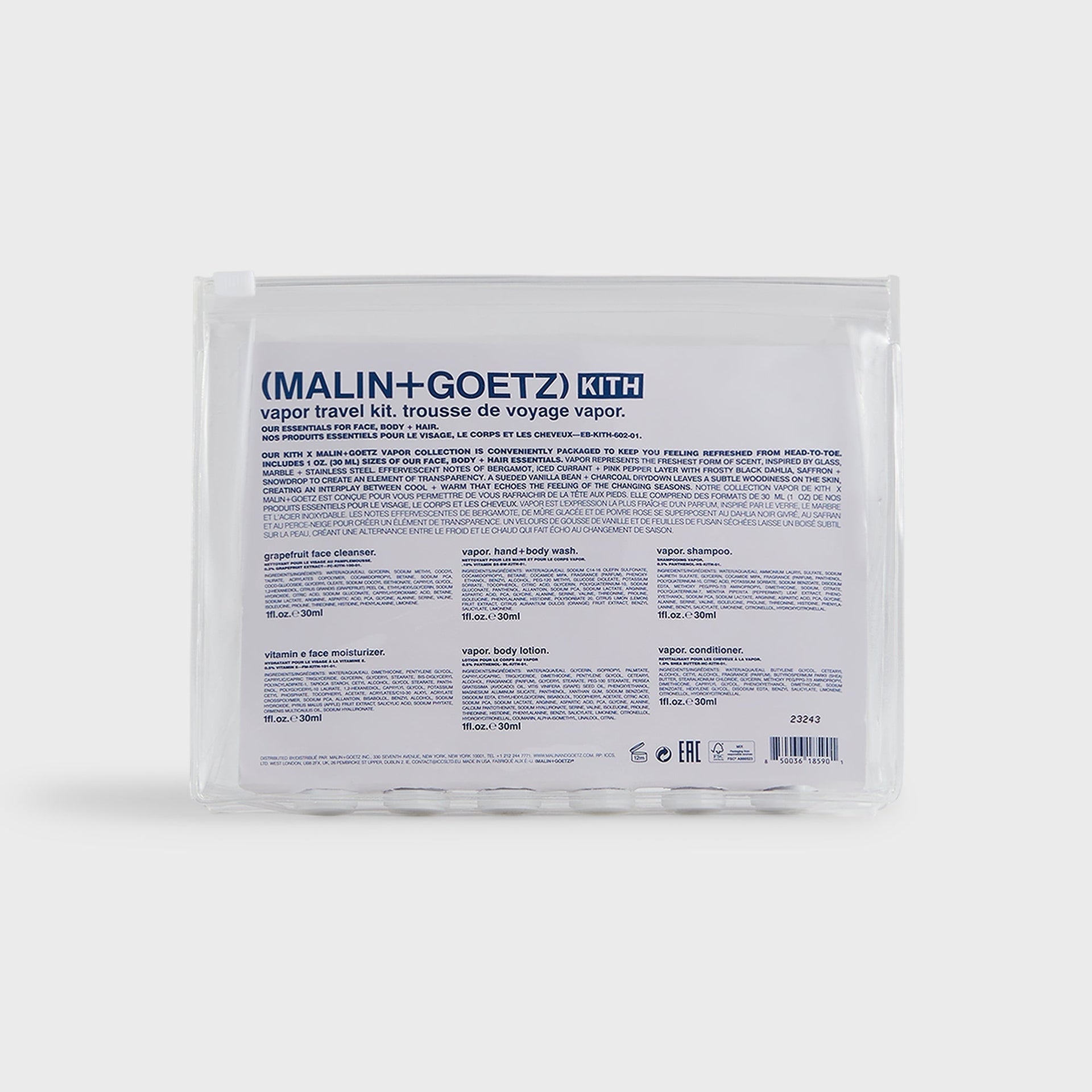 Kith for MALIN+GOETZ Vapor Travel Kit