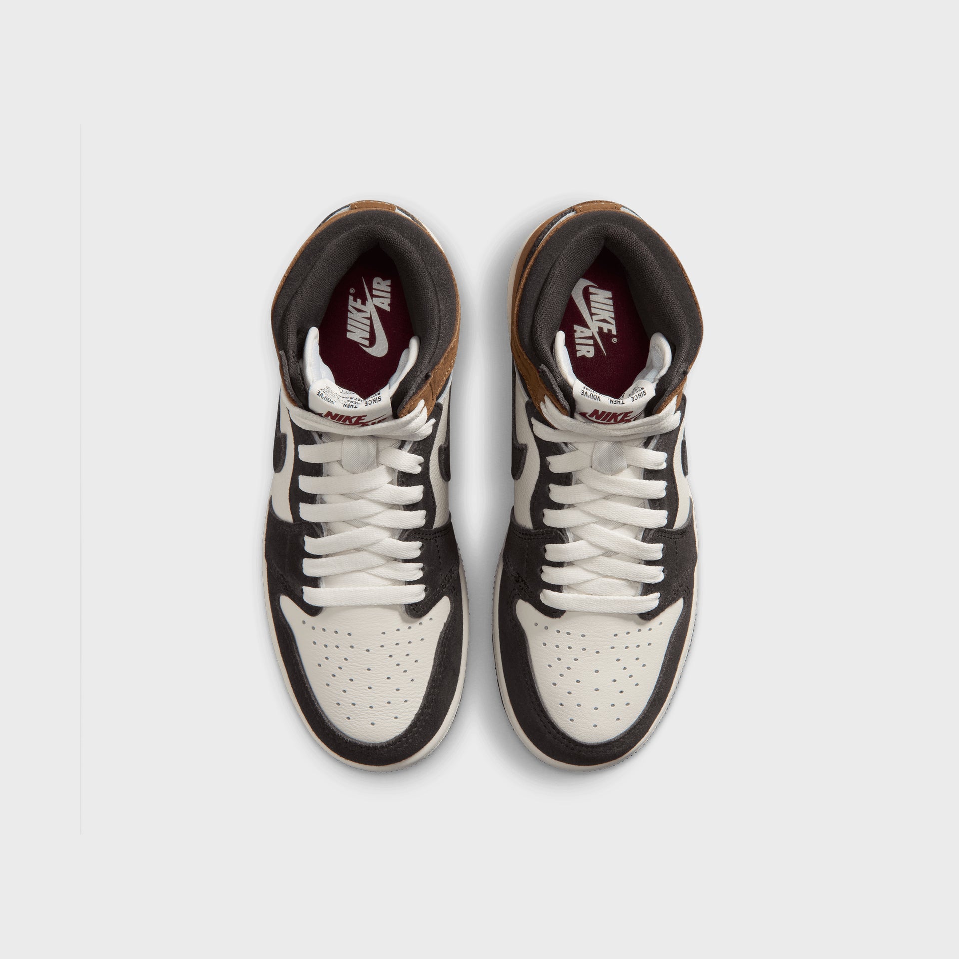 Jordan GS Air Jordan 1 Retro High -Shadow Brown / Team Red / Light British Tan