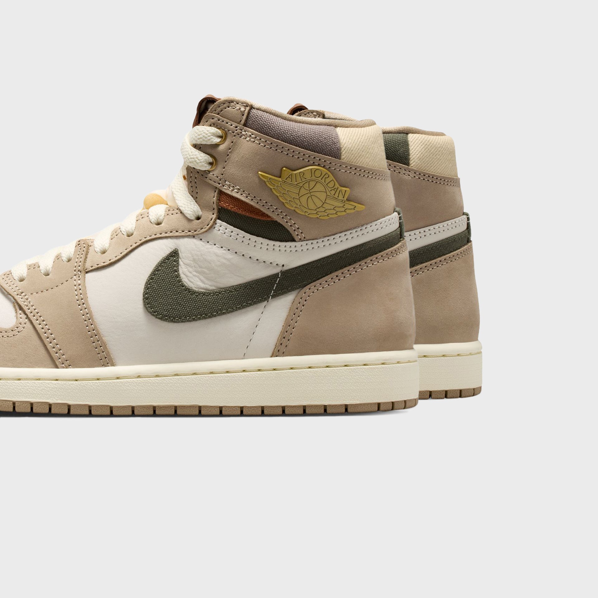Jordan W Air Jordan 1 Hi OG - Khaki / Multi Color / Sail / Cargo Khaki / Coconut Milk / Pecan